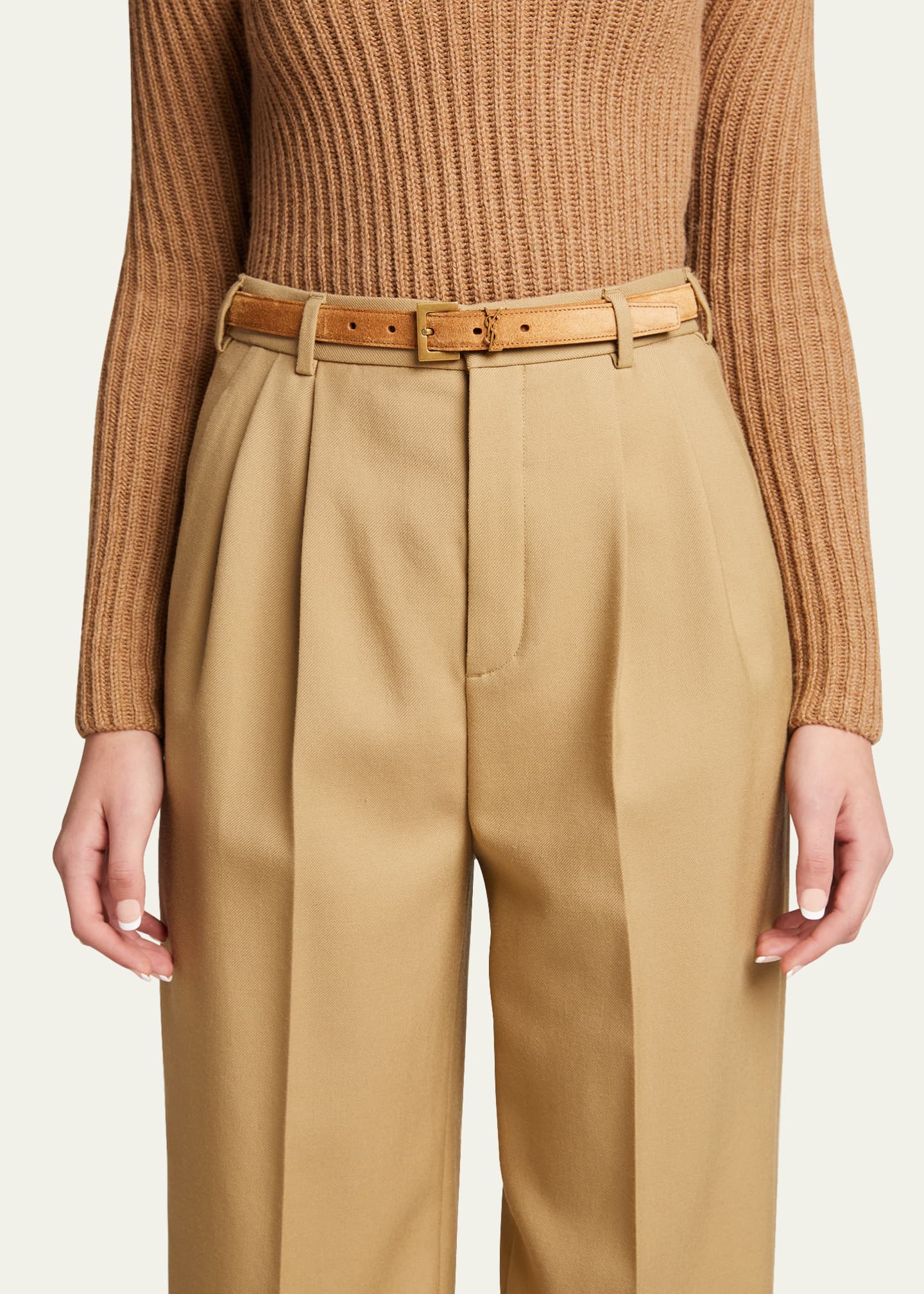 saint laurent suede belt