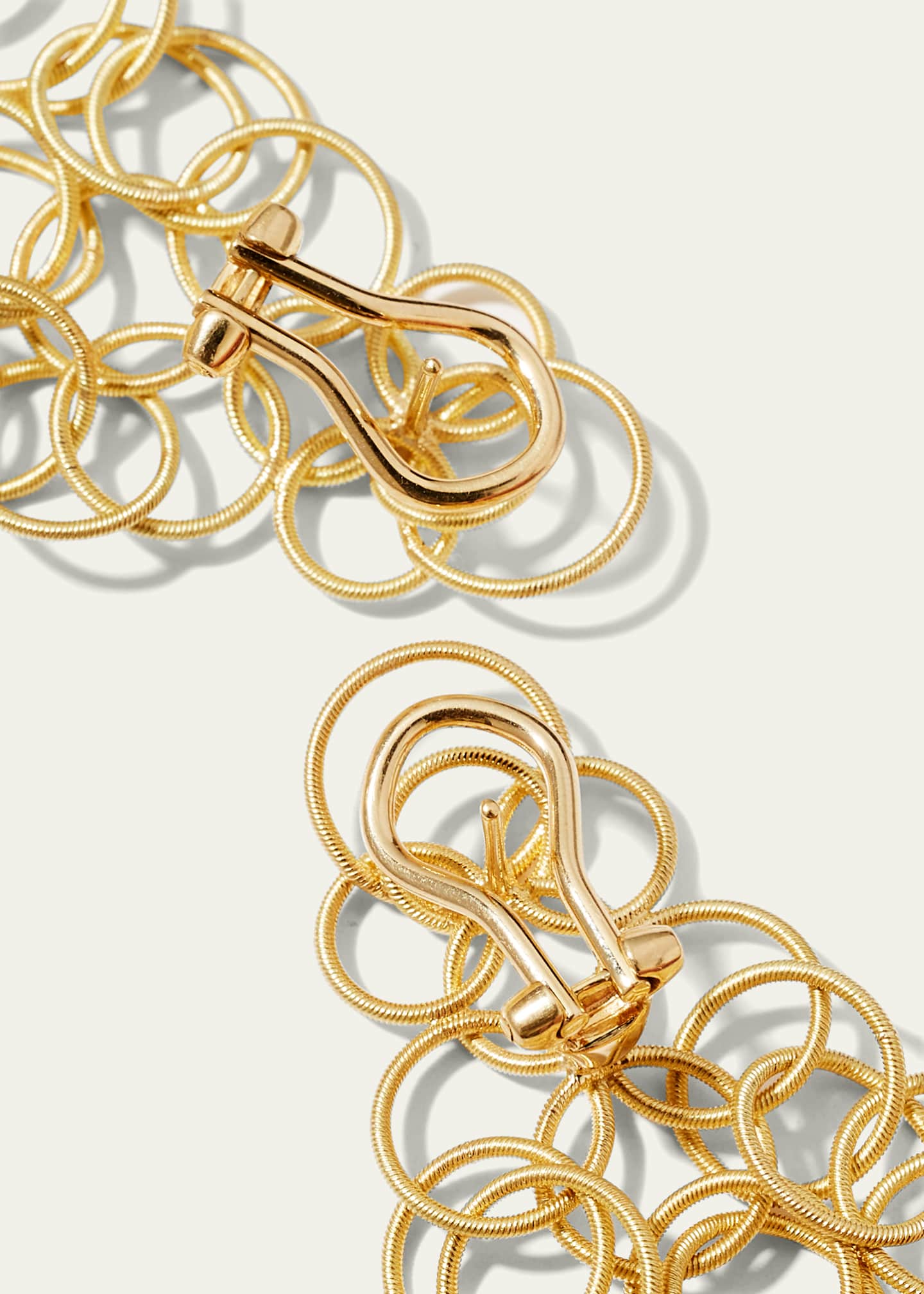 Buccellati Hawaii 18k Gold Long Pendant Earrings, 9cm Image 4 of 4