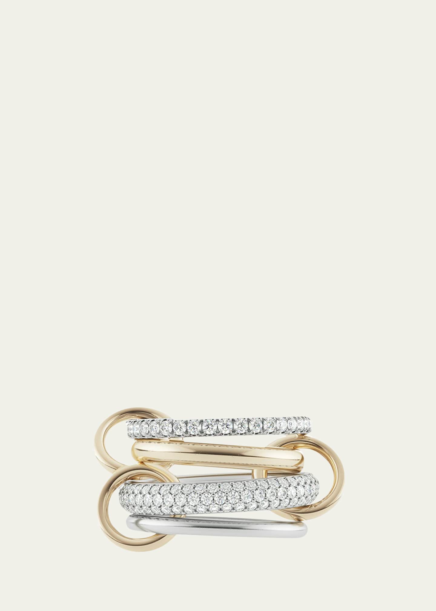 Spinelli Kilcollin Vega Blanc Two-Tone Ring w/ Diamonds Image 1 of 2