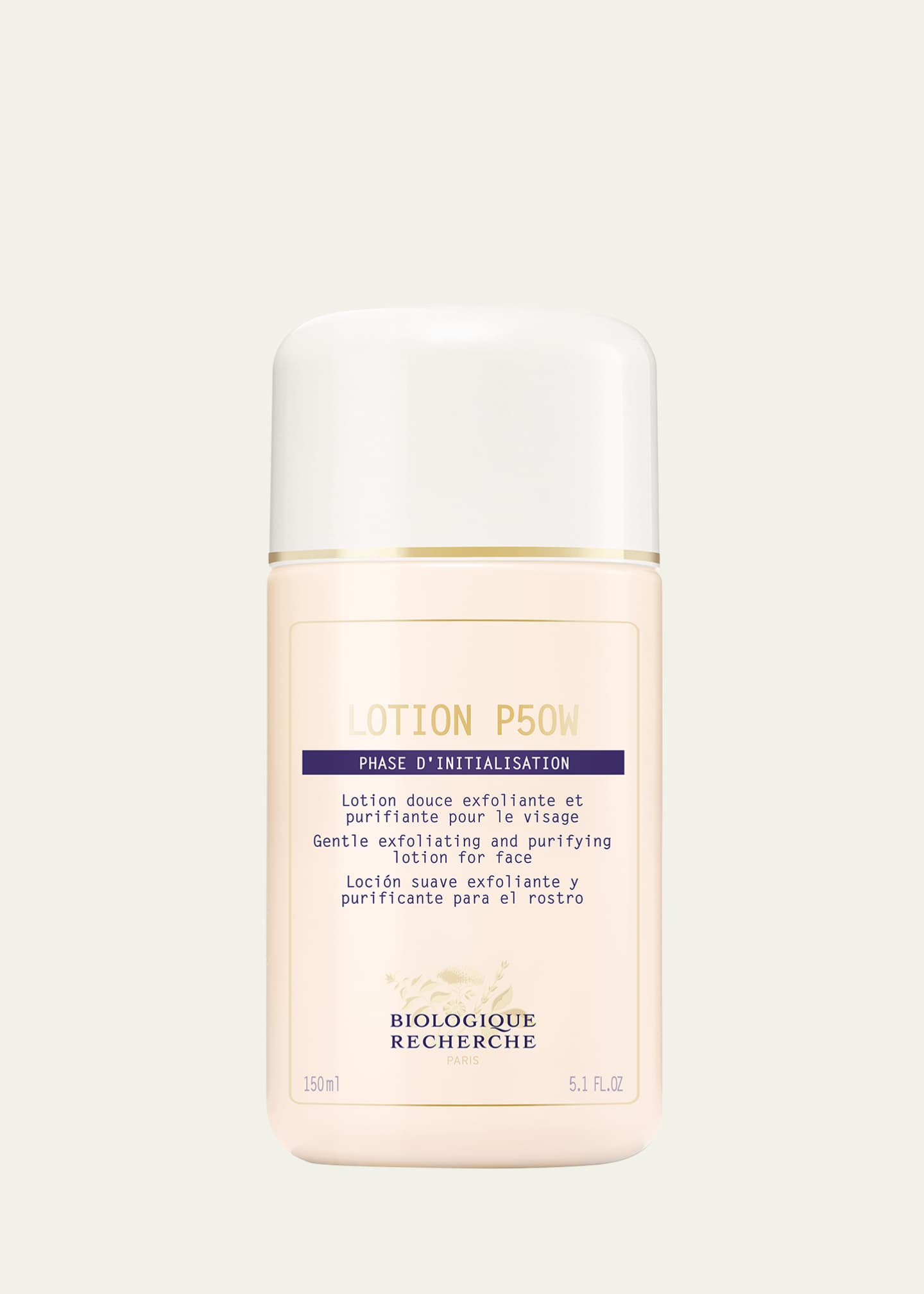 Biologique Recherche Lotion P50W Gentle Balancing Exfoliator For Sensitive/Reactive Skin, 5.1 oz.
