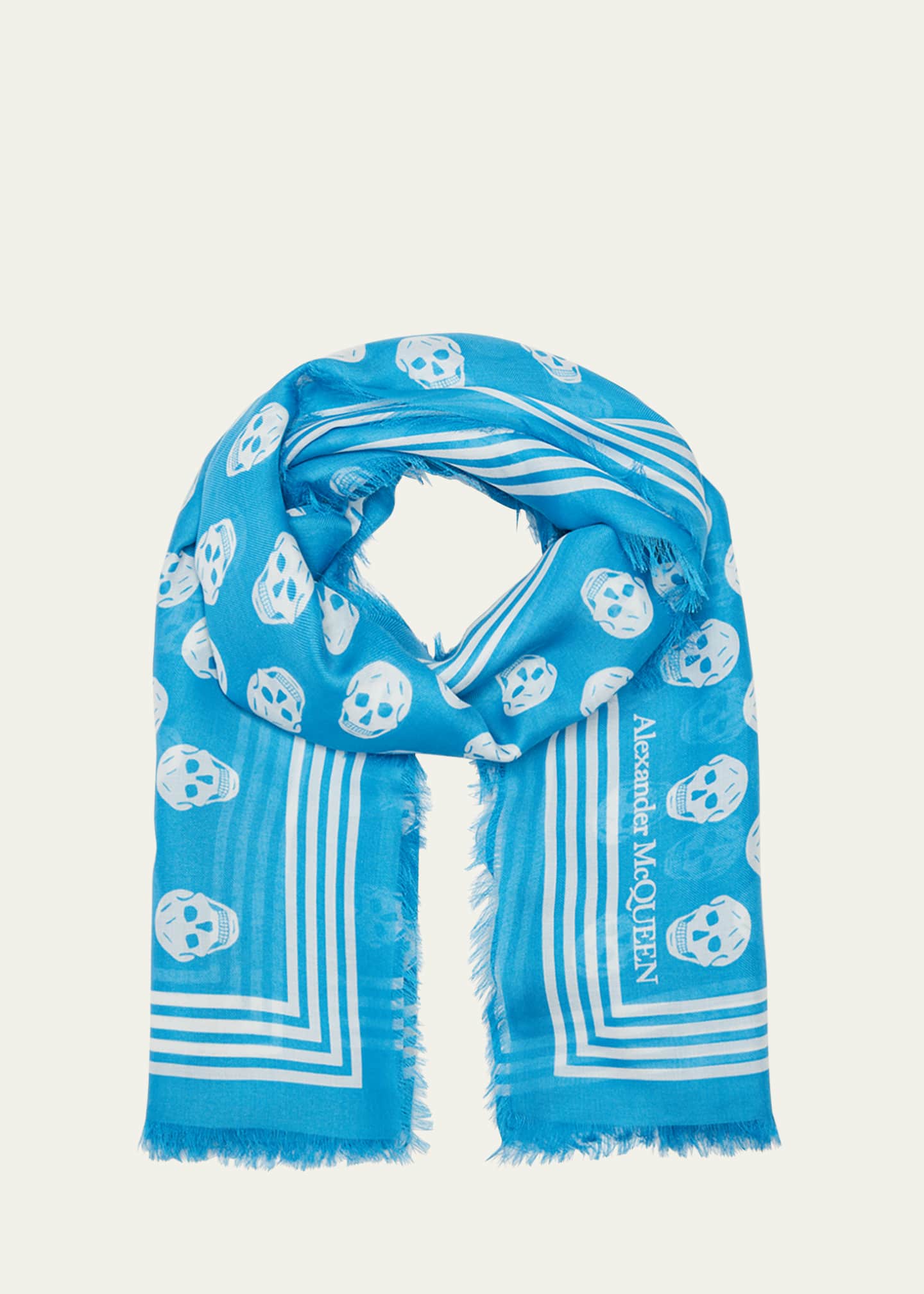 Alexander mcqueen skull print scarf shop