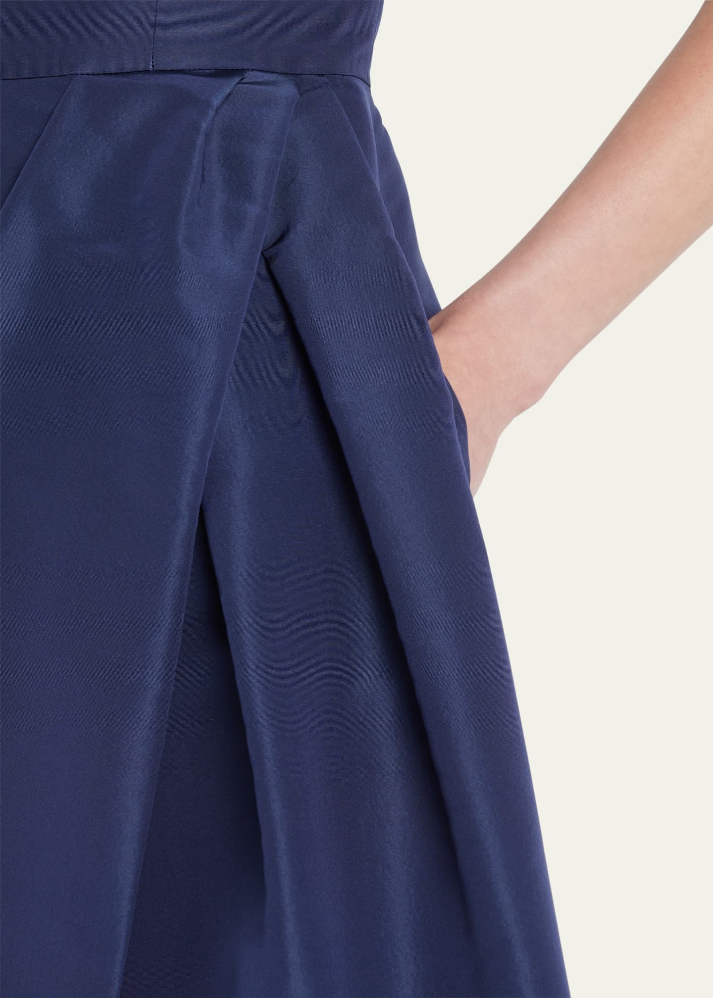 Carolina Herrera Icon Bateau Neck Short-Sleeve Dress Image 5 of 5