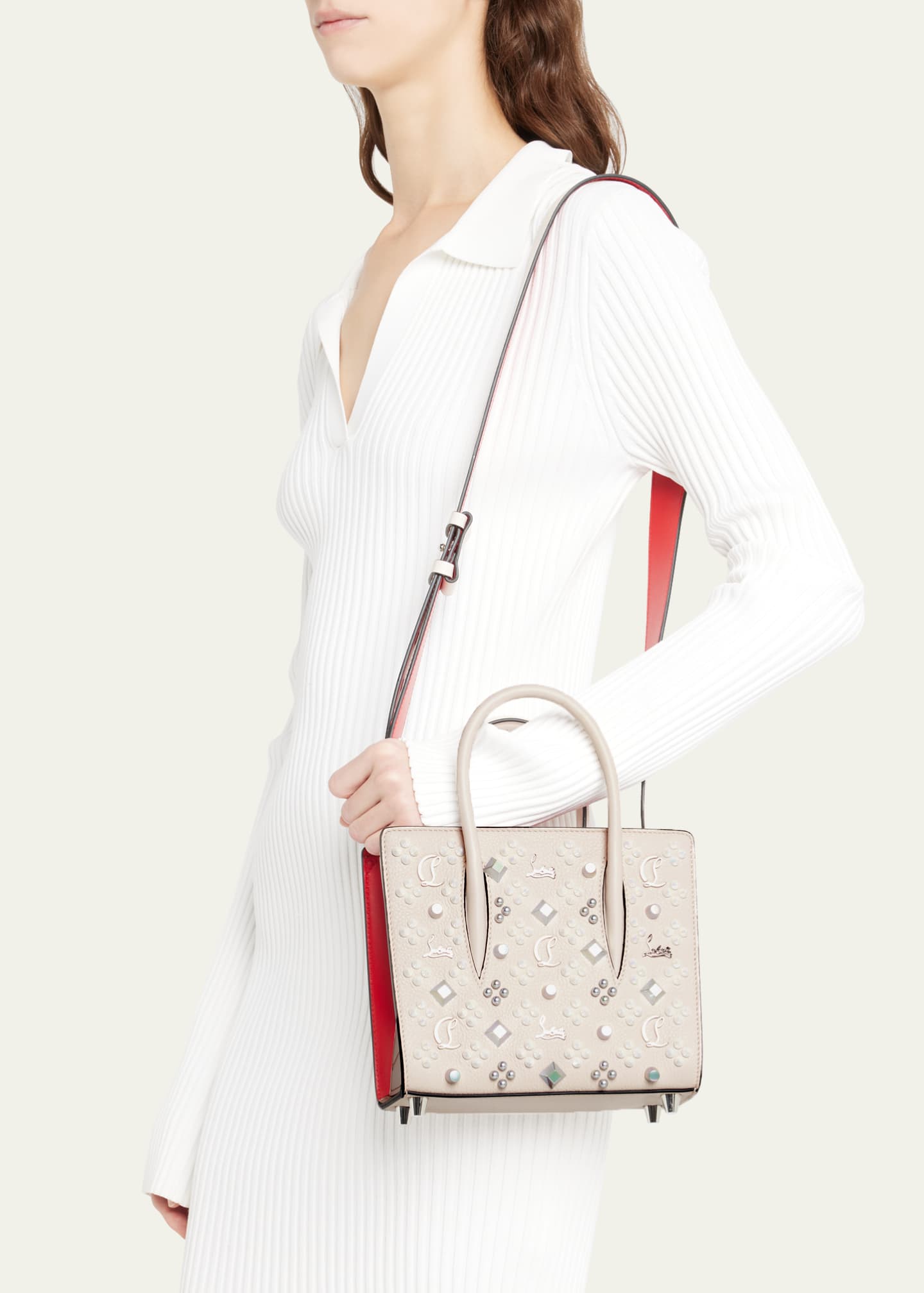 Christian Louboutin Paloma Mini Empire Loubi In The Sky Tote Bag