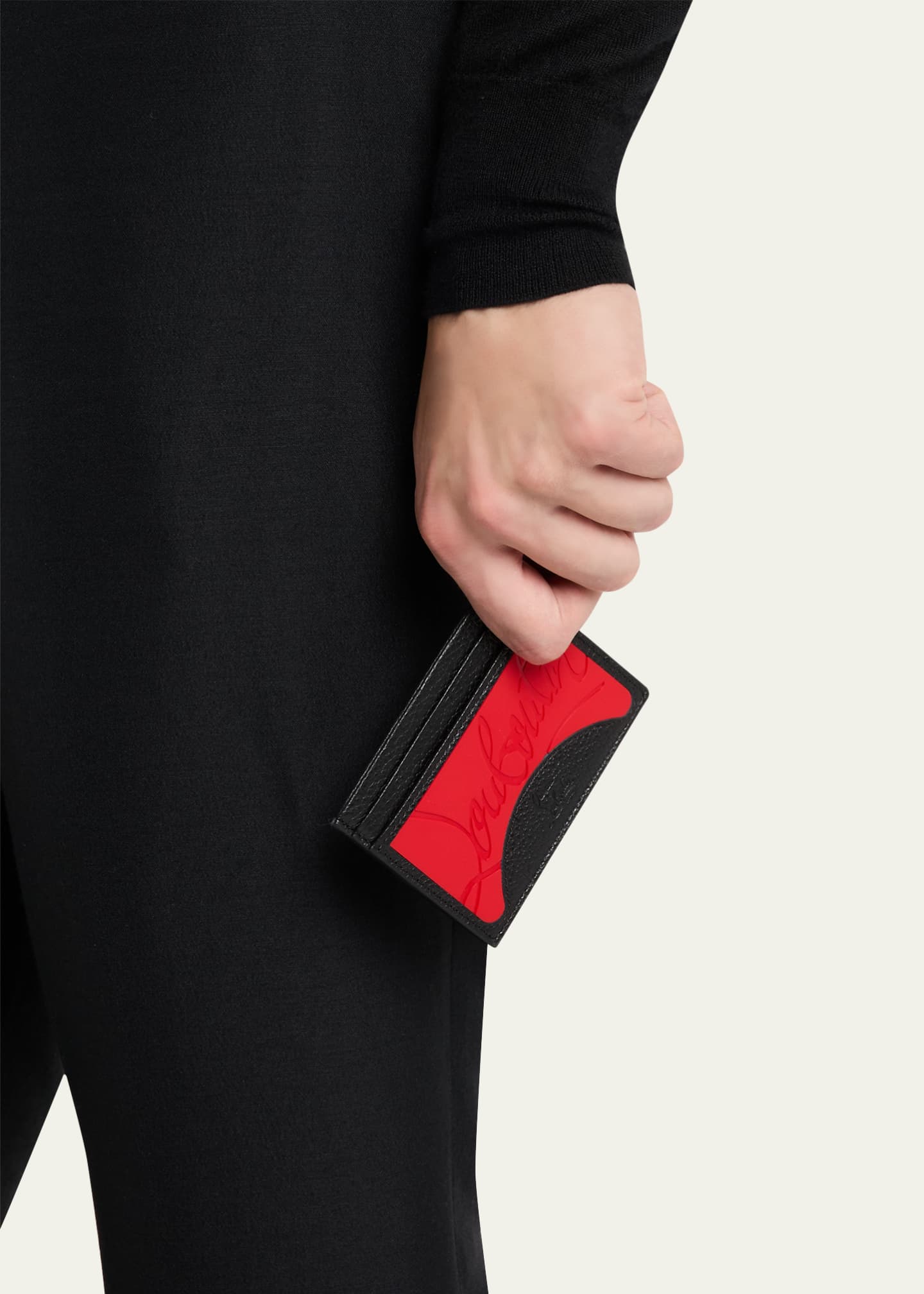 Christian Louboutin Men's Kios Red Sole Empire Card Case