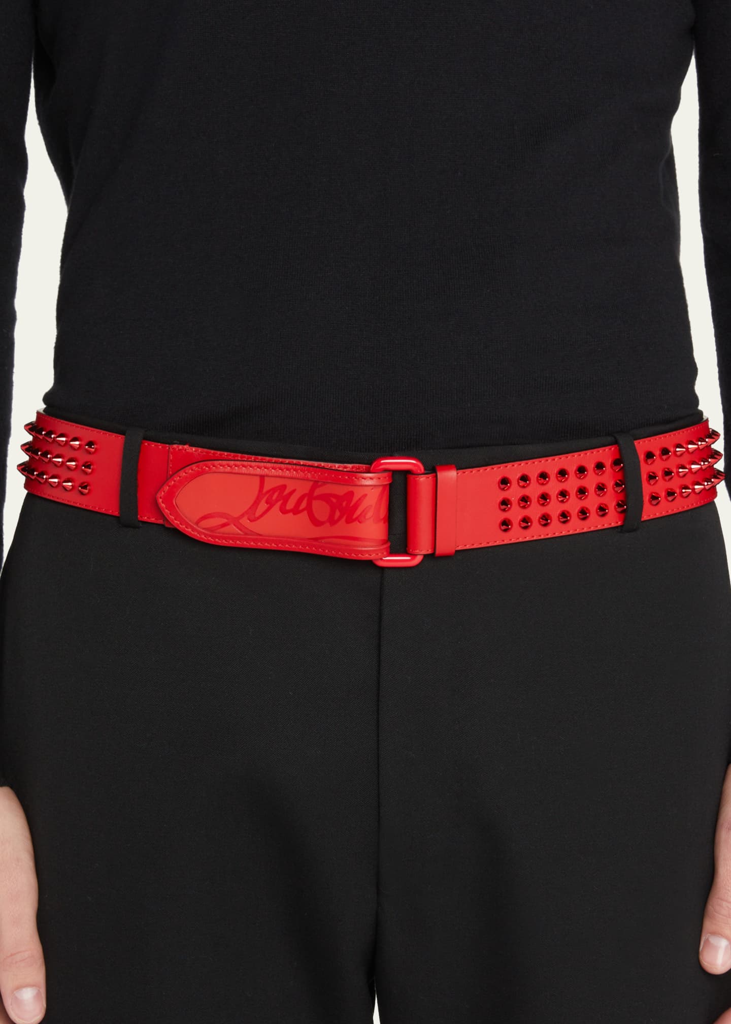 louboutin loubi belt