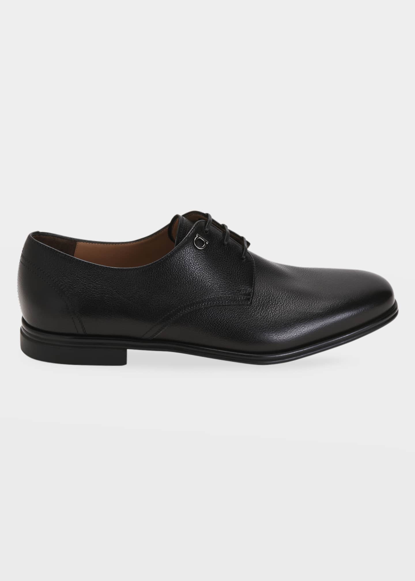 Salvatore Ferragamo Men's Spencer Leather Derby Shoes - Bergdorf Goodman