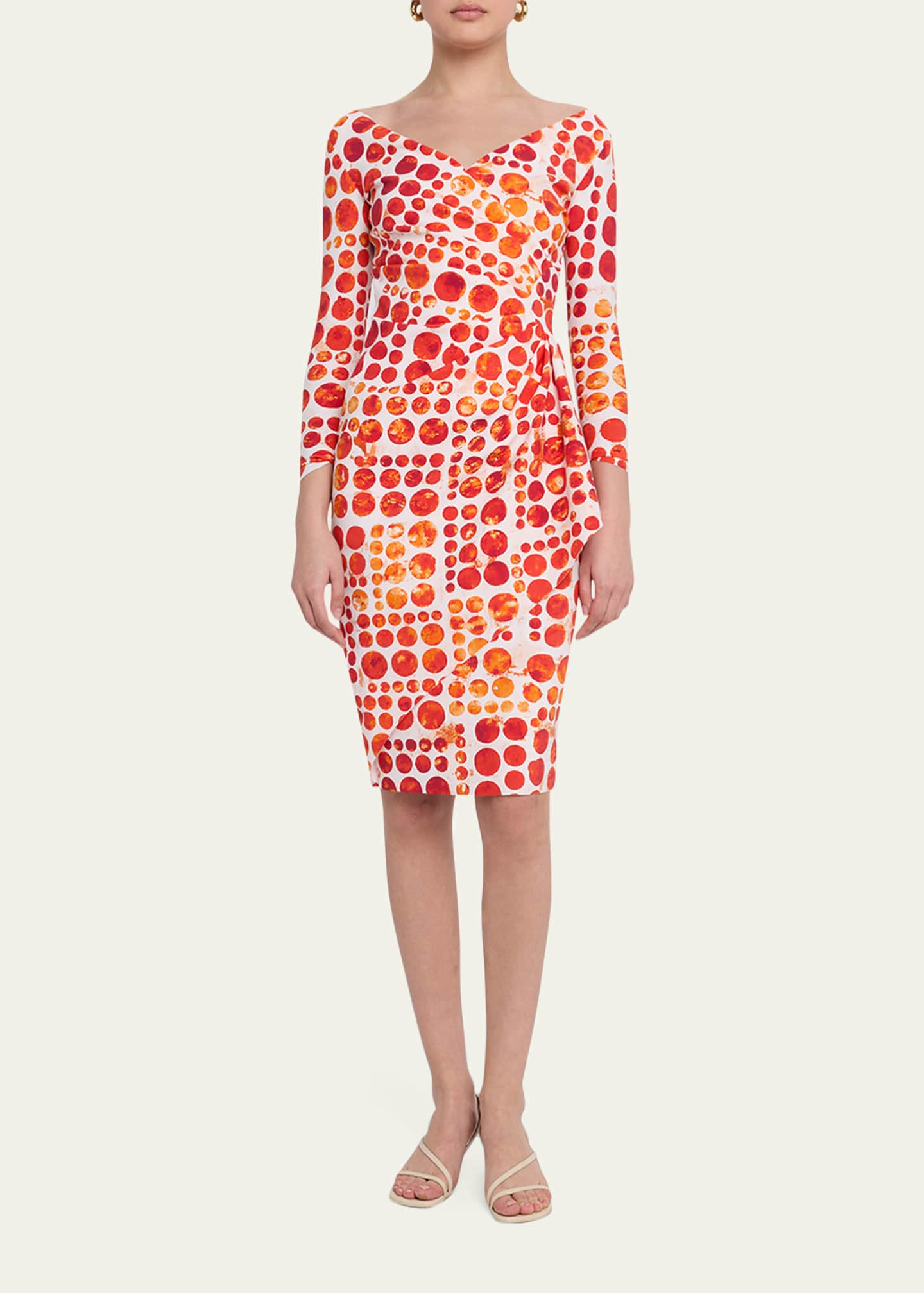 chiara boni la petite robe cocktail dresses Chiara Boni La Petite Robe Surplice Style Sheath Dress in Magenta