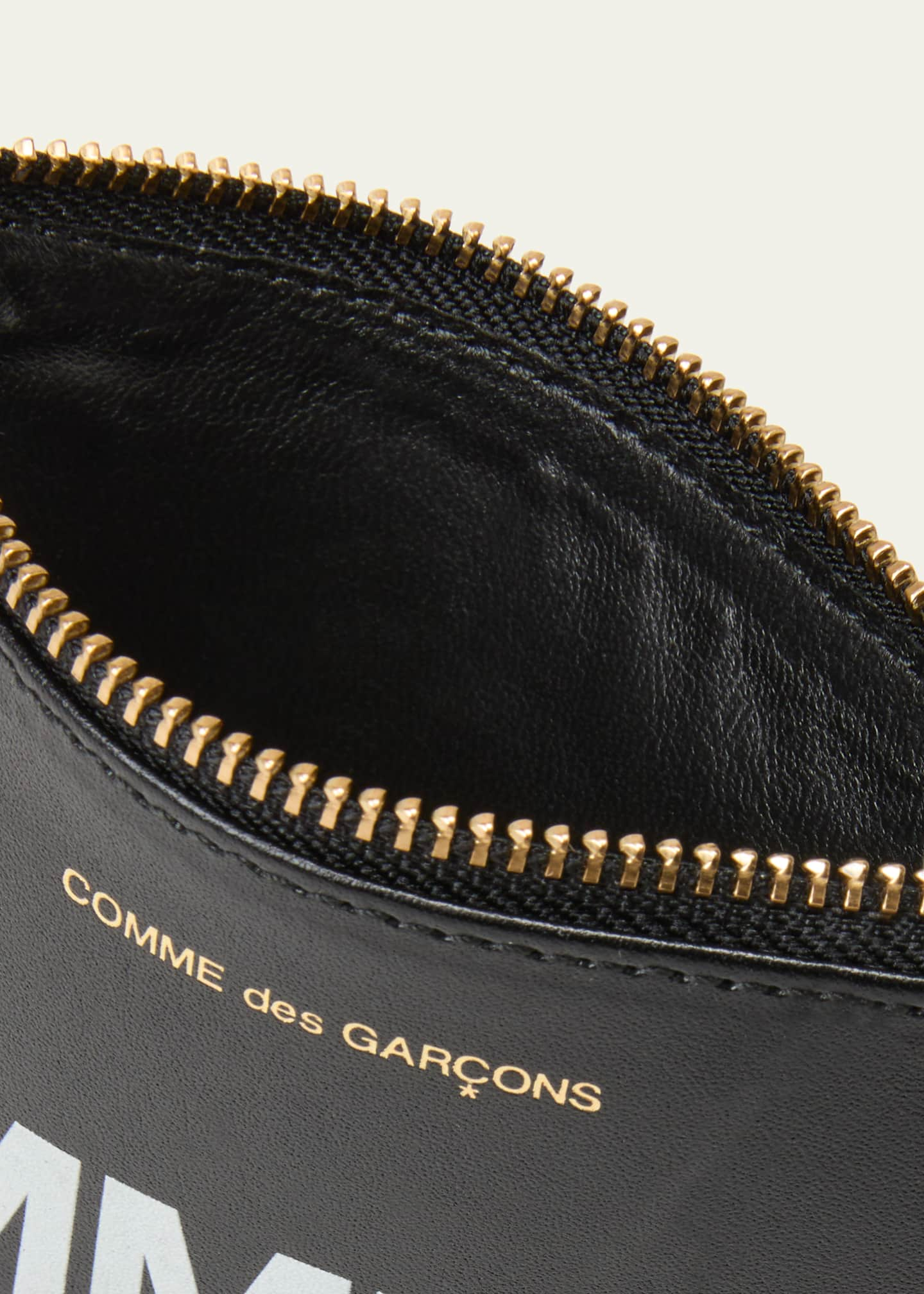 Comme des Garcons Men's Huge-Logo Leather Zip Wallet - Bergdorf ...