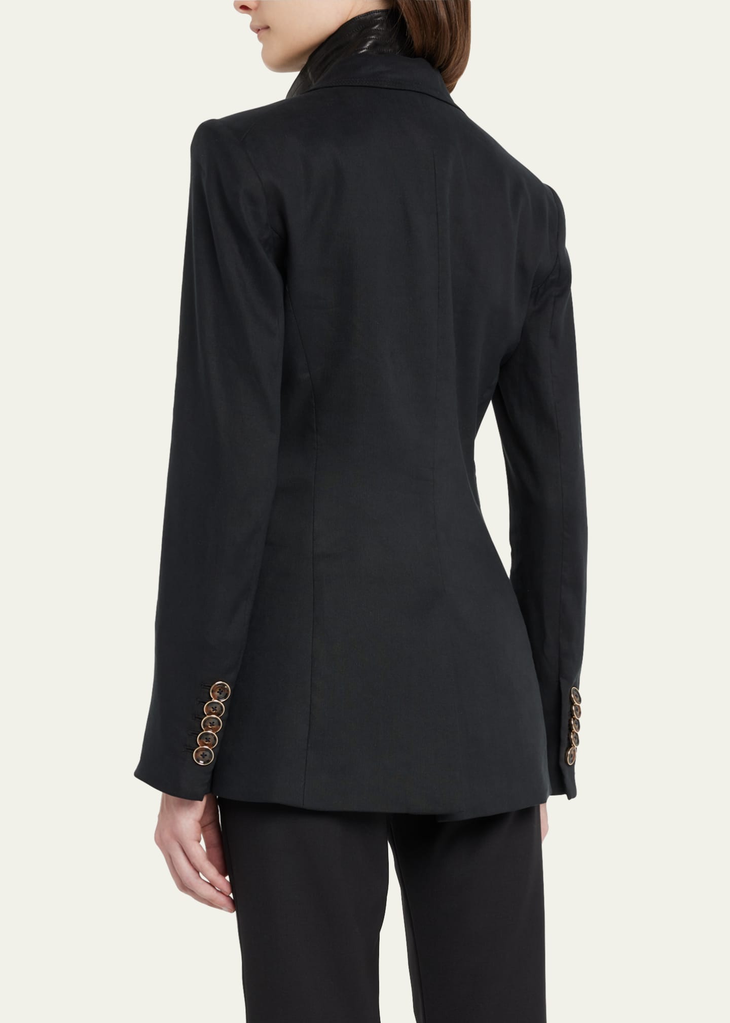 Veronica Beard Lamb Leather Moto Dickey Bergdorf Goodman