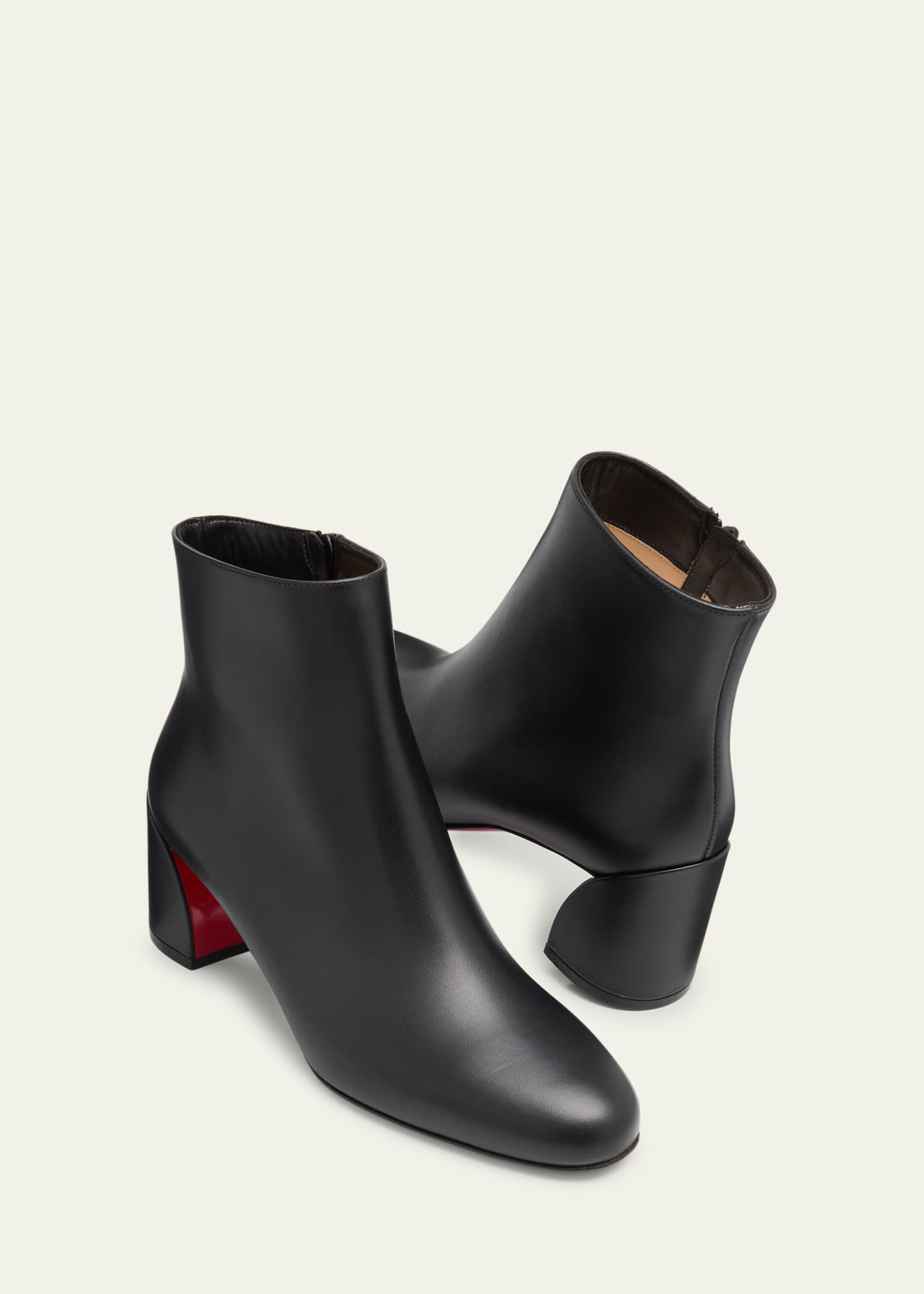Christian Louboutin 55mm Turela Leather Side-Zip Booties