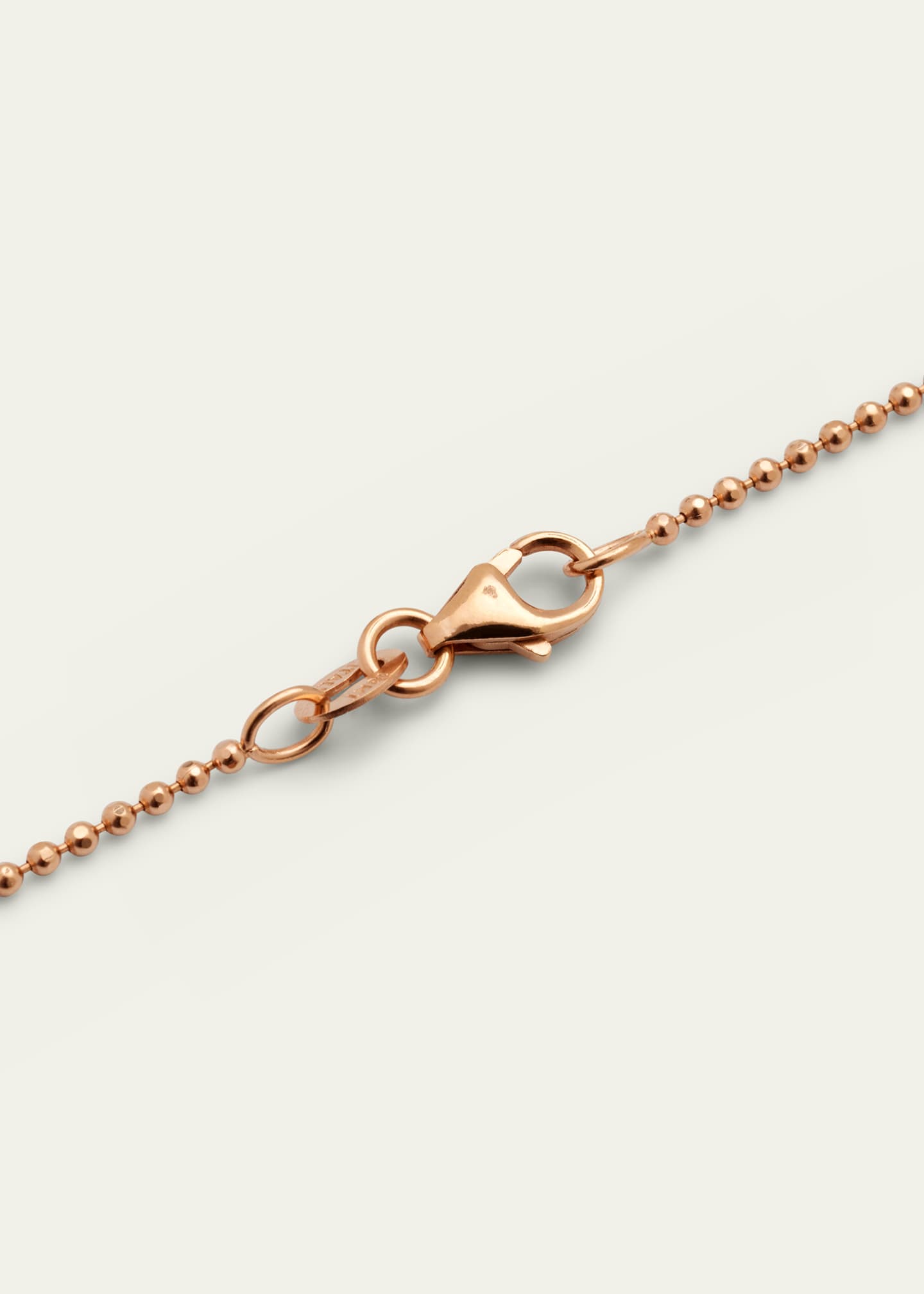 Anita Ko 18k Rose Gold Diamond Baguette Palm Leaf Necklace Image 4 of 4
