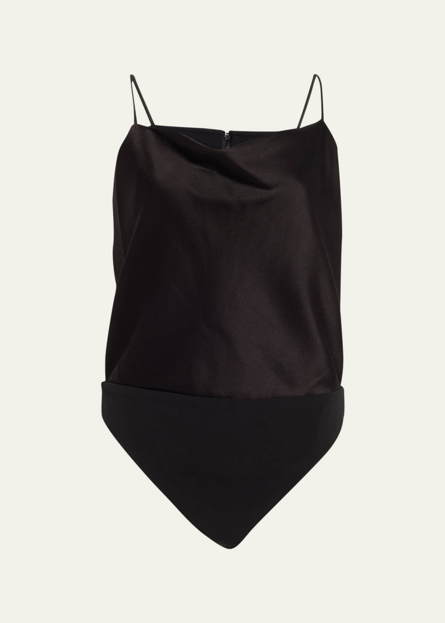 Alice + Olivia Harmon Satin Bodysuit Image 1 of 5