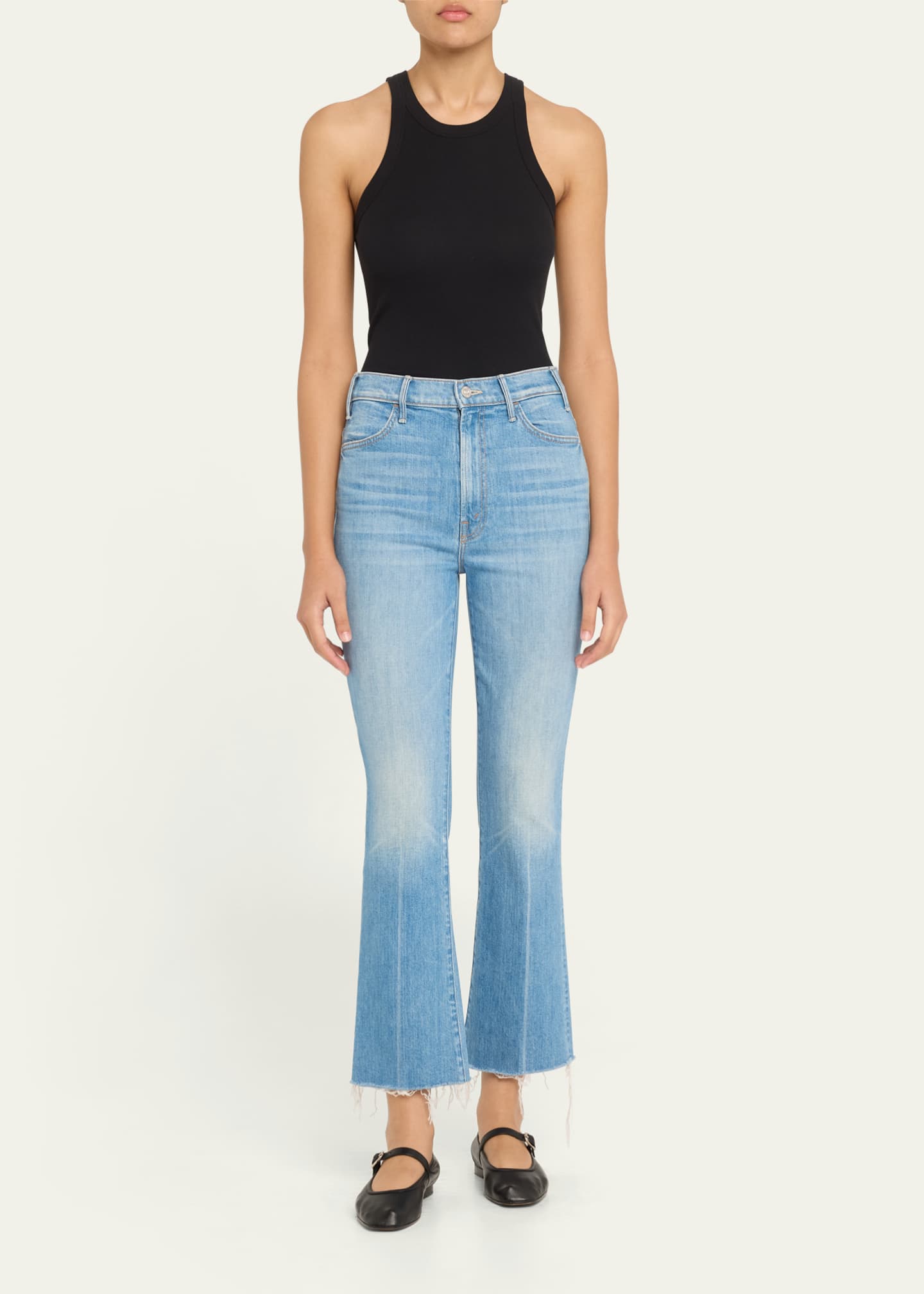 MOTHER The Hustler Ankle Fray Straight-Leg Jeans Image 2 of 5