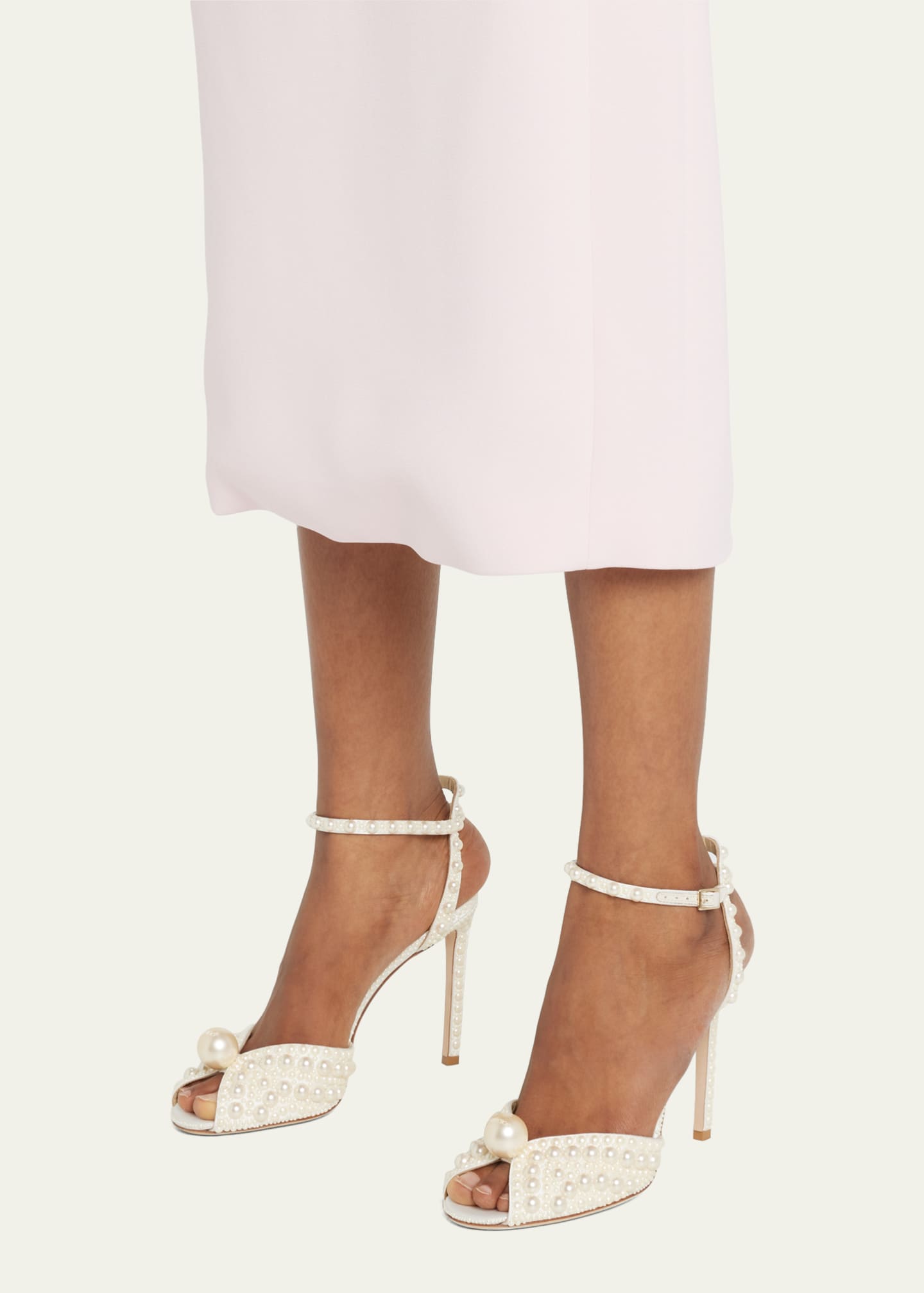 Jimmy Choo Sacora Faux Pearl Sandals - Bergdorf Goodman