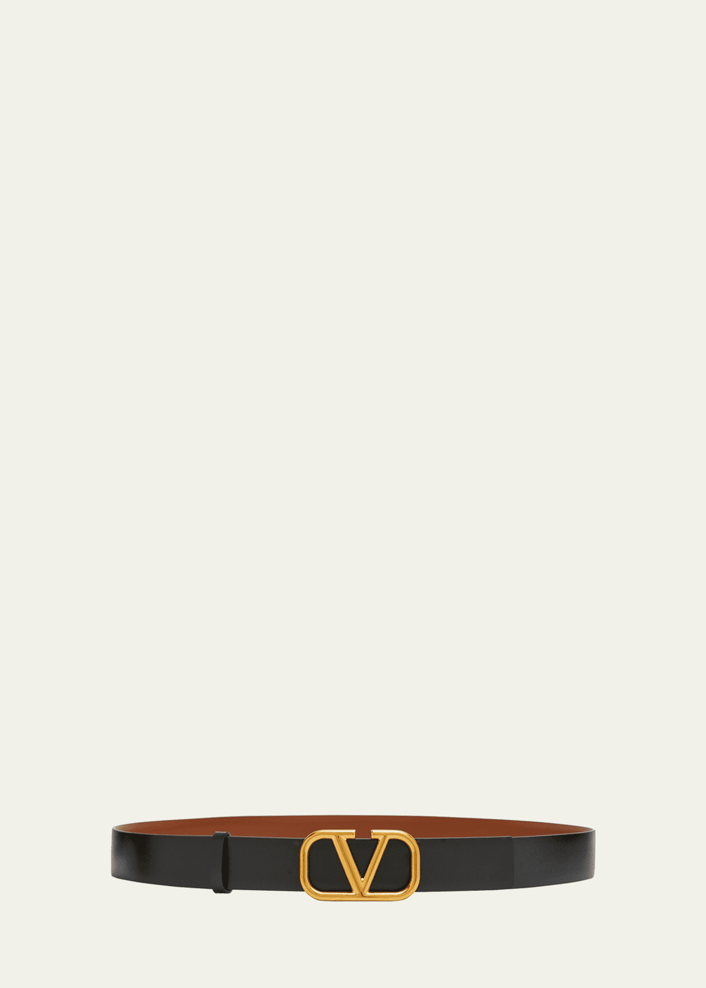 Valentino Garavani VLogo Reversible Leather Belt, 30mm Image 2 of 5