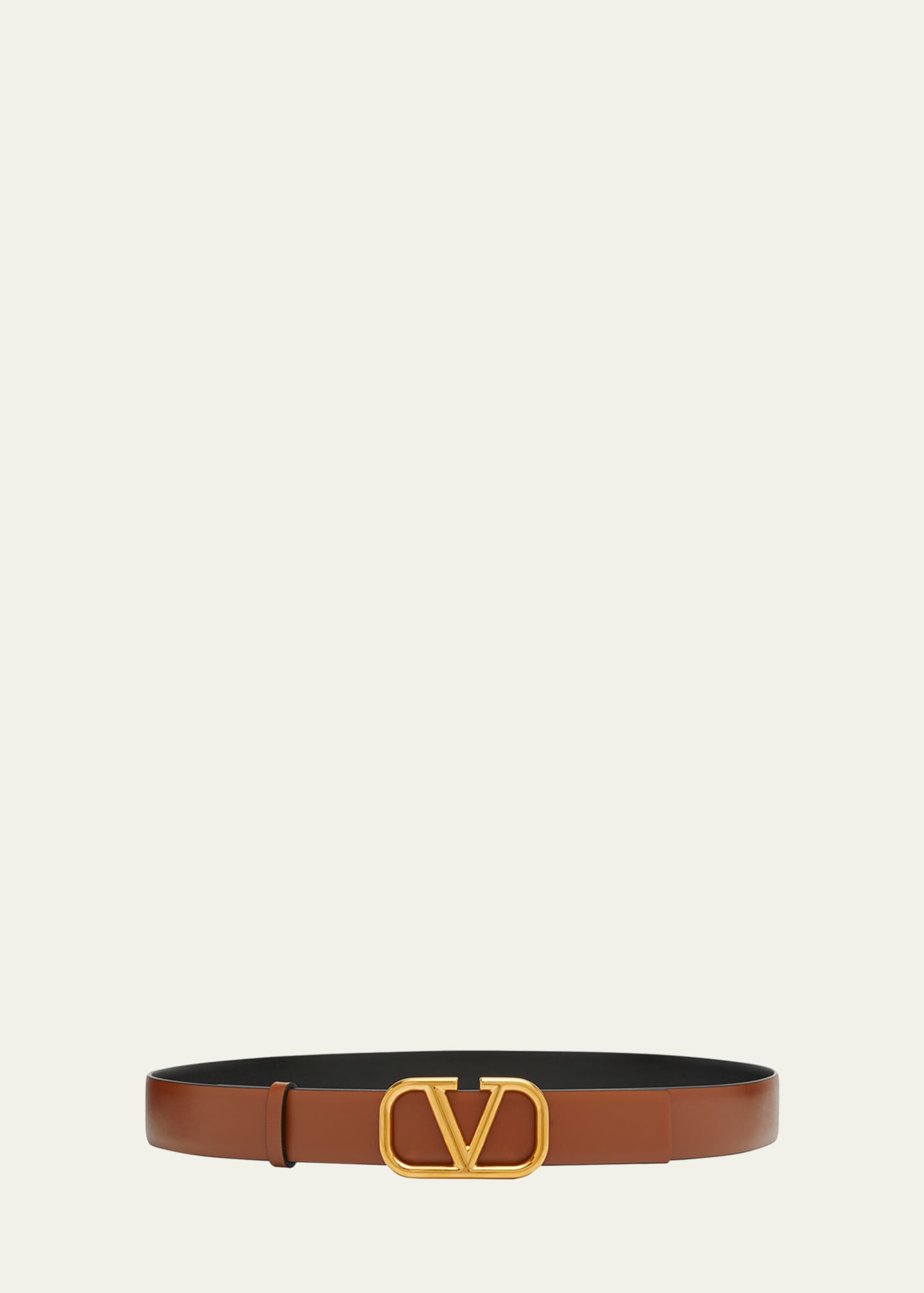 Valentino Garavani VLogo Reversible Leather Belt, 30mm Image 1 of 5
