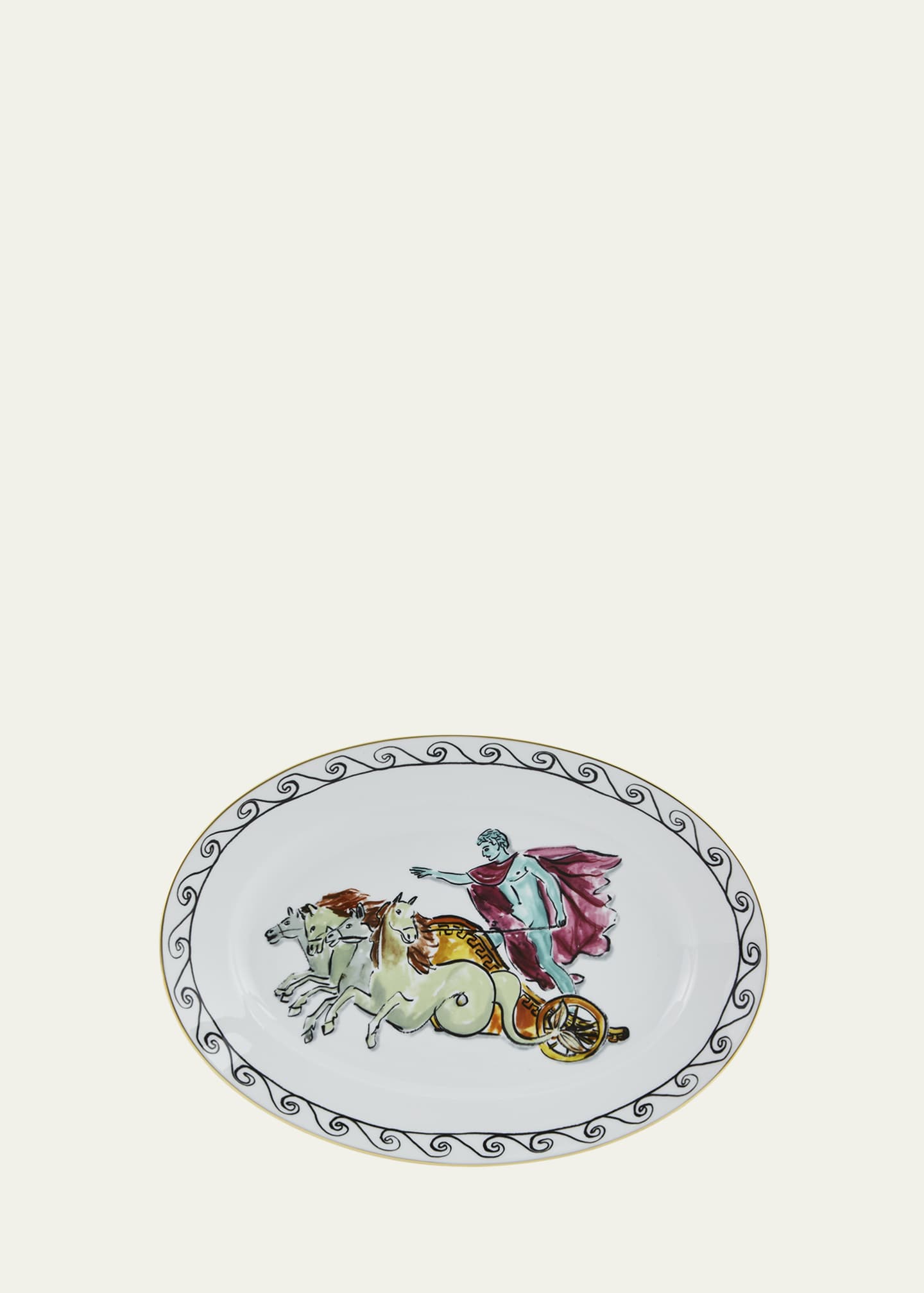 GINORI 1735 Il Viaggio di Nettuno Oval Platter, White - Bergdorf