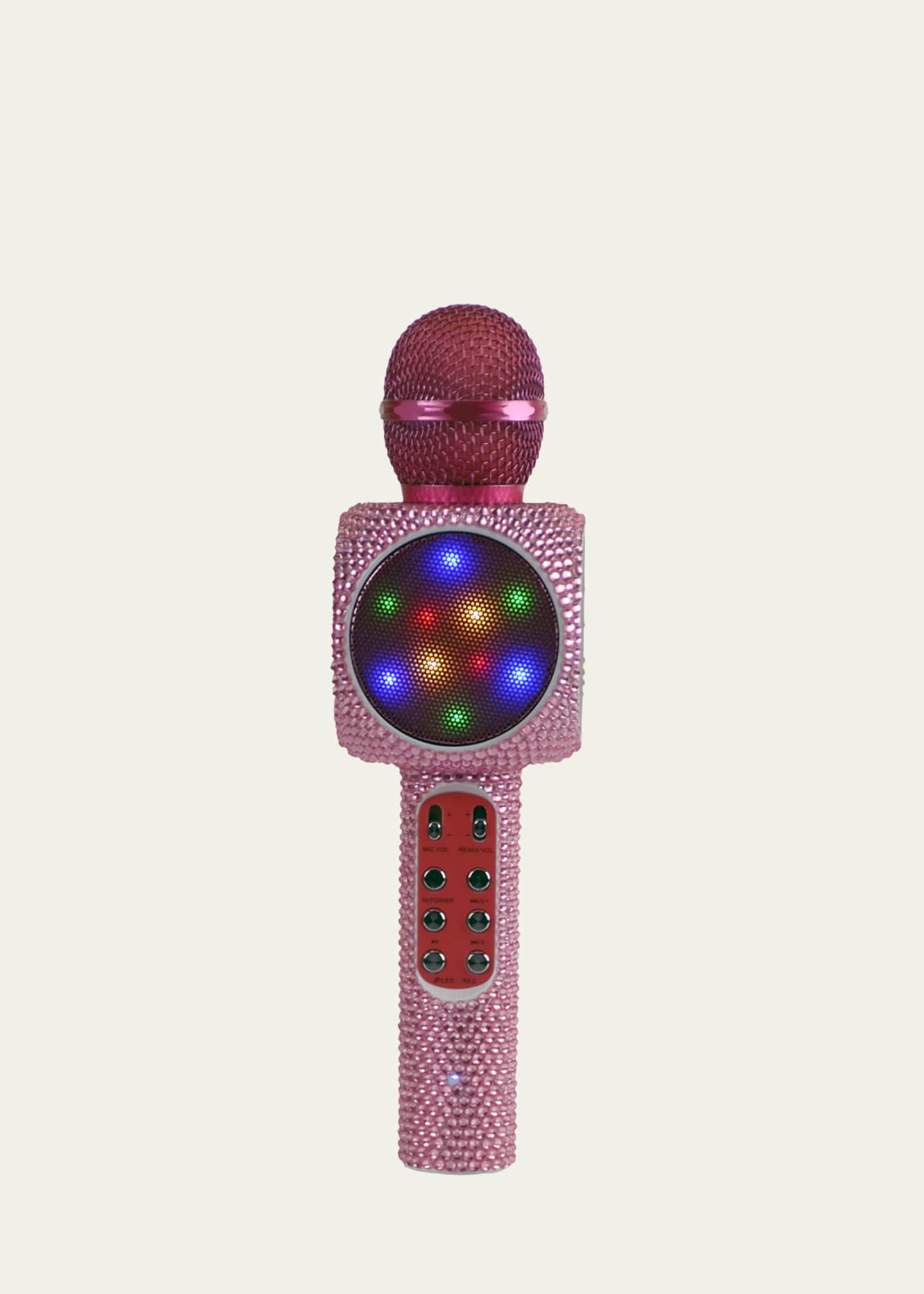 Wireless Express Sing-A-Long Bling Karaoke Microphone, Pink Image 2 of 3