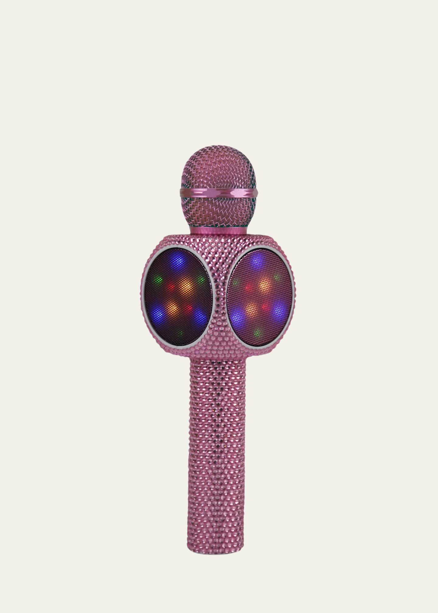 Wireless Express Sing-A-Long Bling Karaoke Microphone, Pink Image 1 of 3