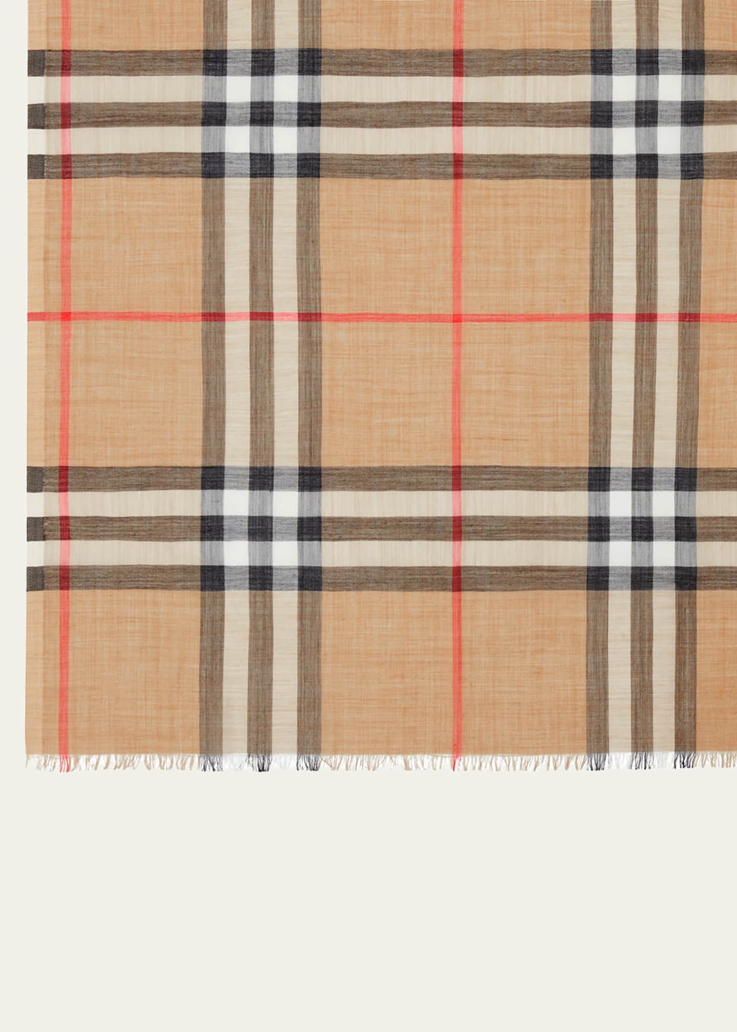 Burberry gauze scarf sale best sale