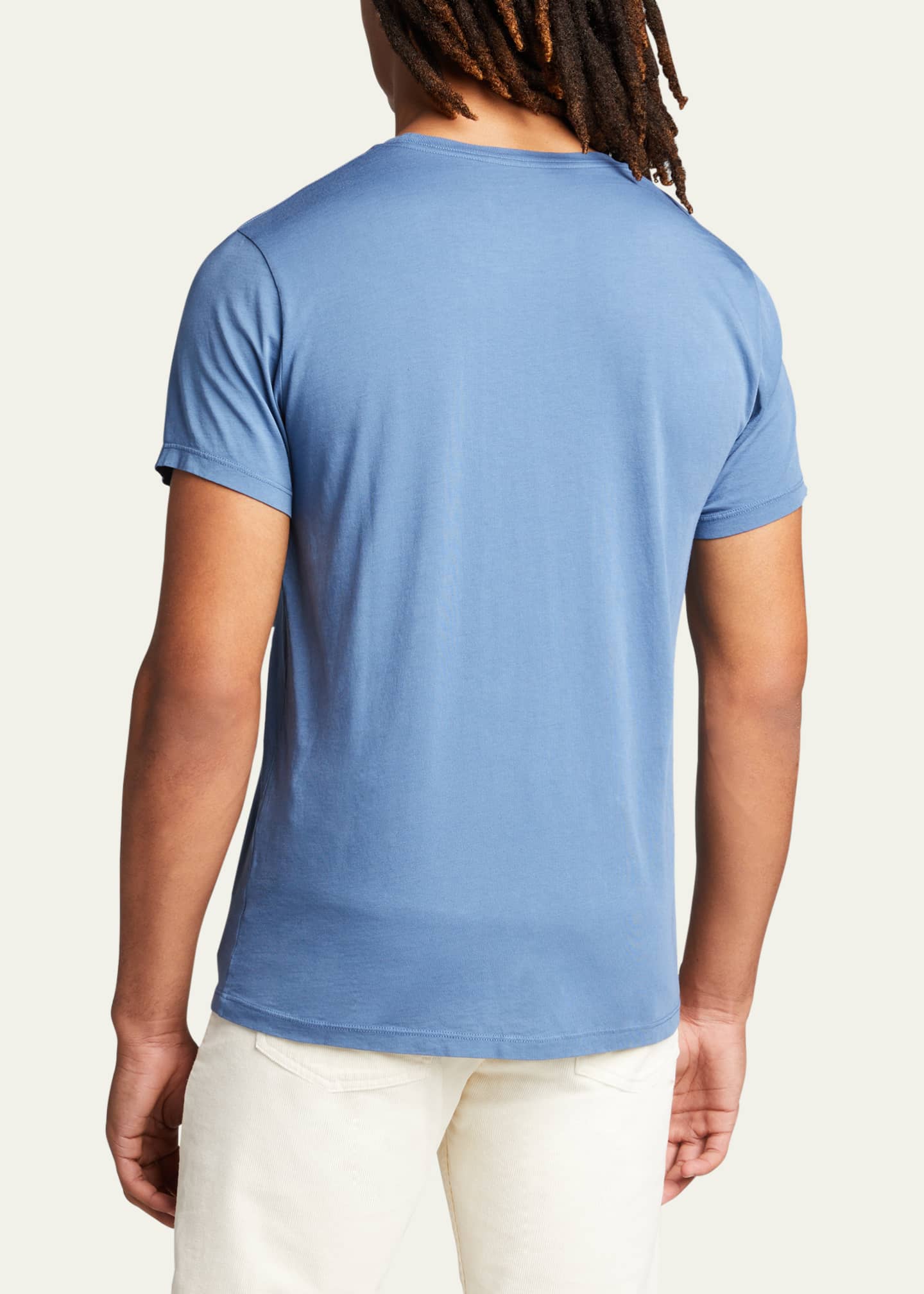 Save Khaki Men's Supima Jersey Solid Crewneck T-Shirt Image 3 of 5