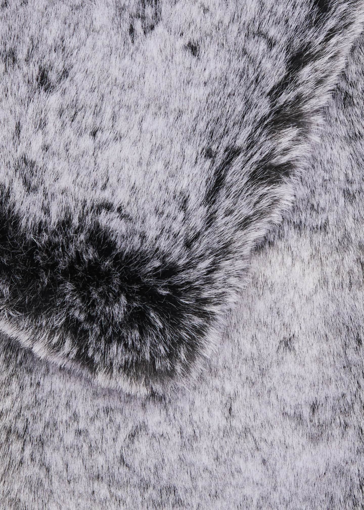 Surell Accessories Faux-Fur Pull-Through Scarf Image 4 of 4