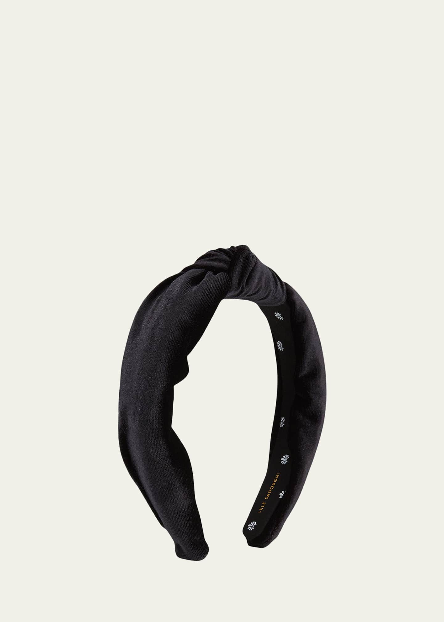 Lele Sadoughi Velvet Knotted Headband