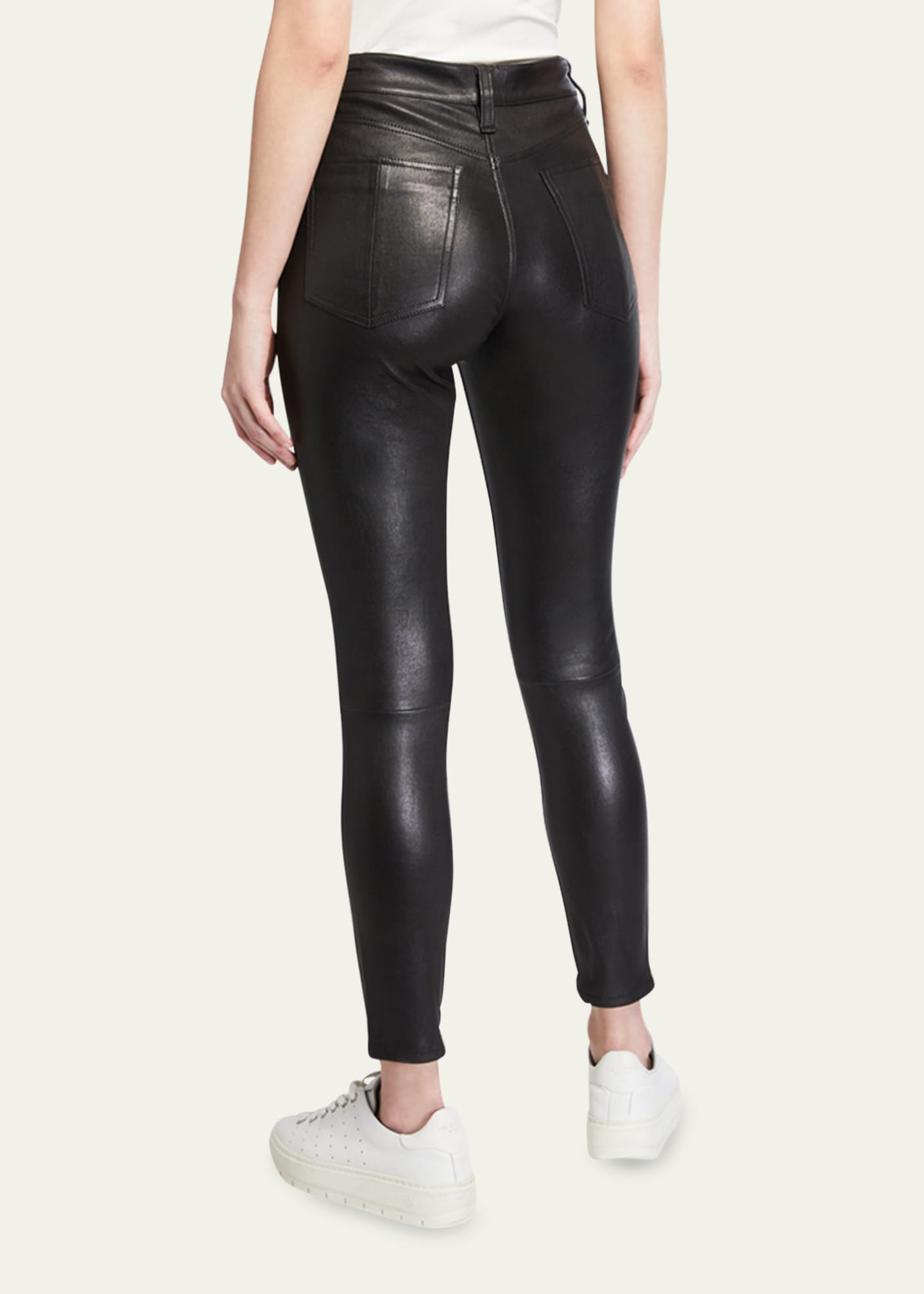 Rag & Bone Nina Leather High-Rise Pants - Bergdorf Goodman