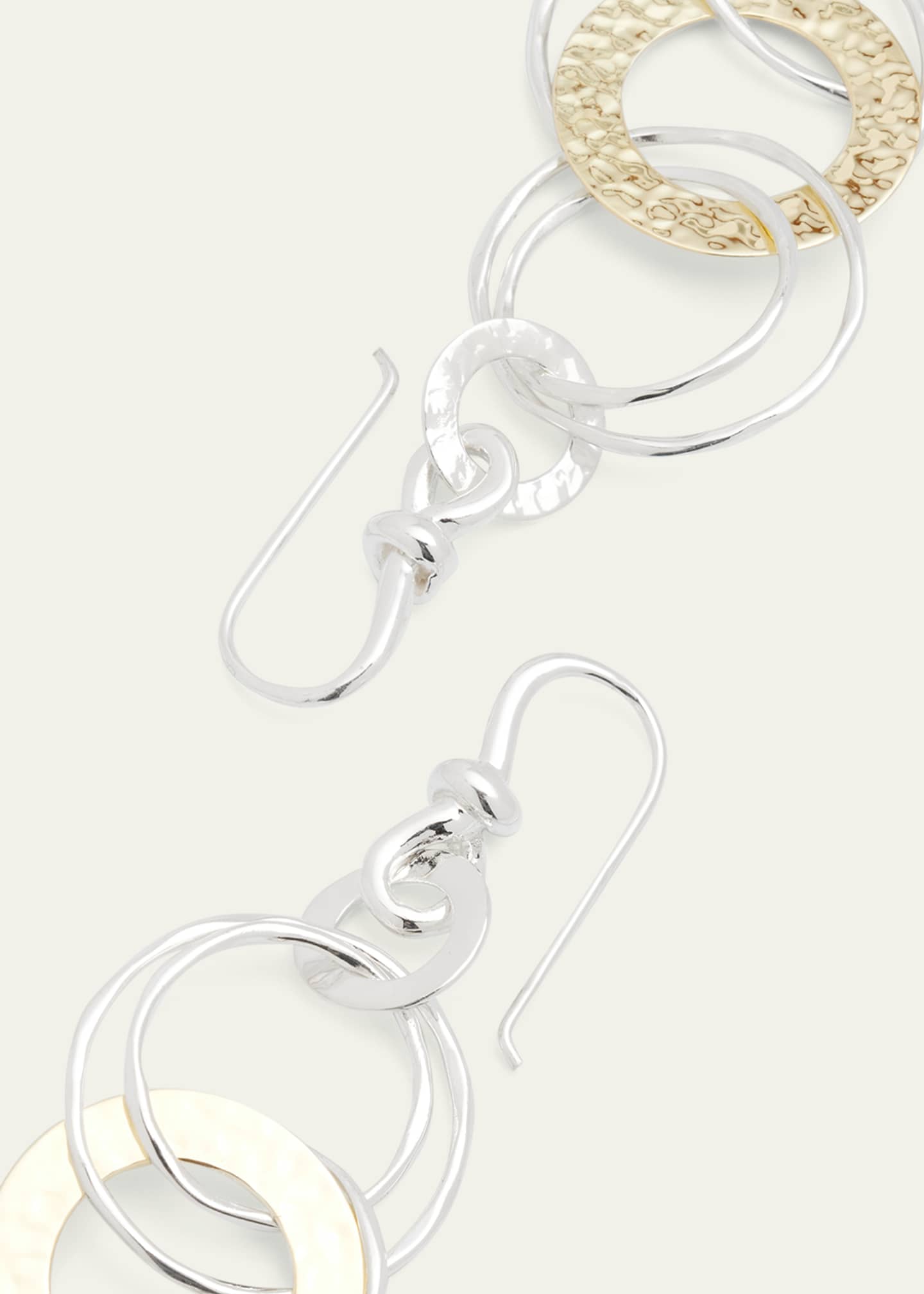 Ippolita Hammered Jet Set Earrings in Chimera Image 4 of 5