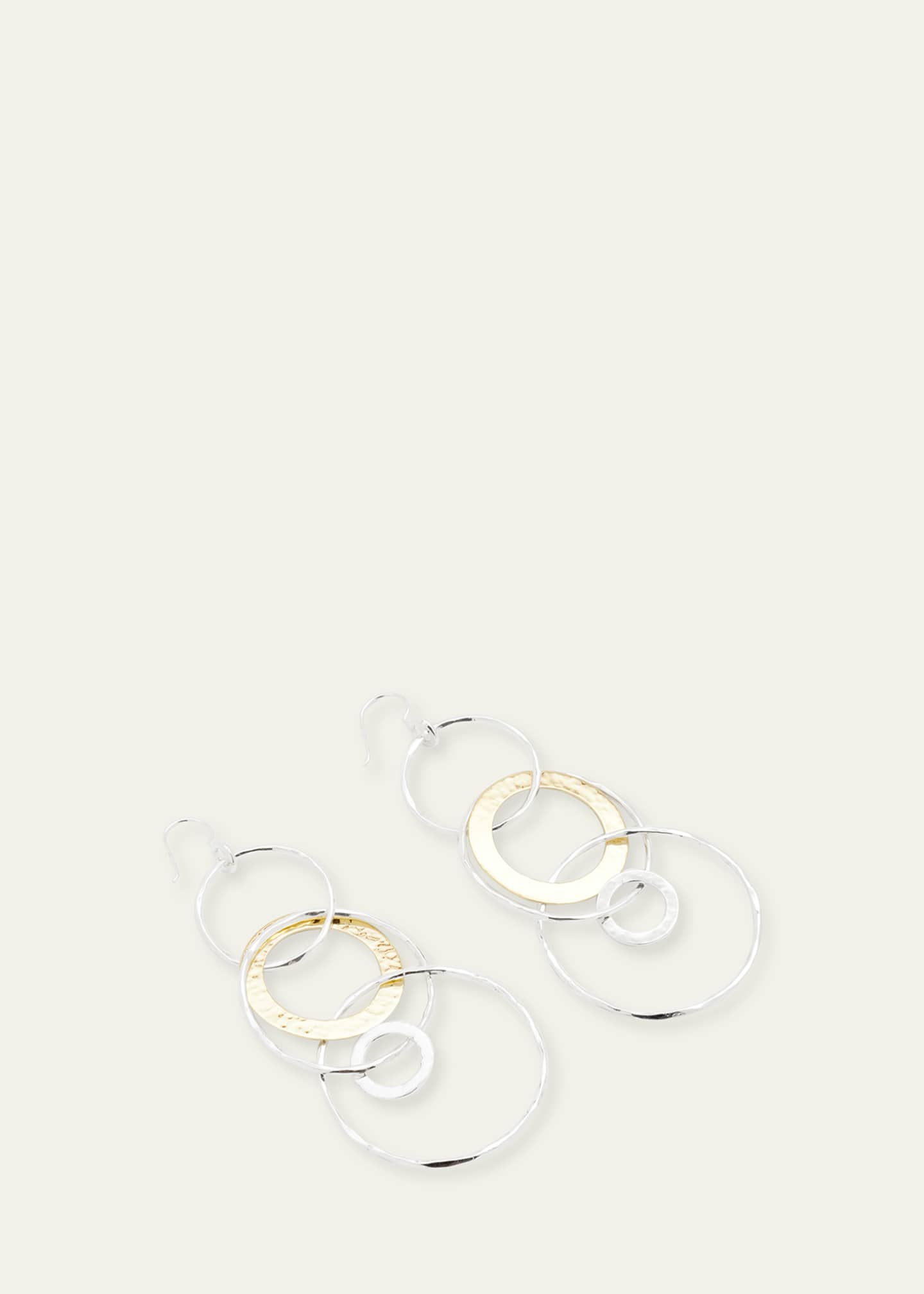 Ippolita Jumbo Hammered Jet Set Earrings in Chimera Image 3 of 4
