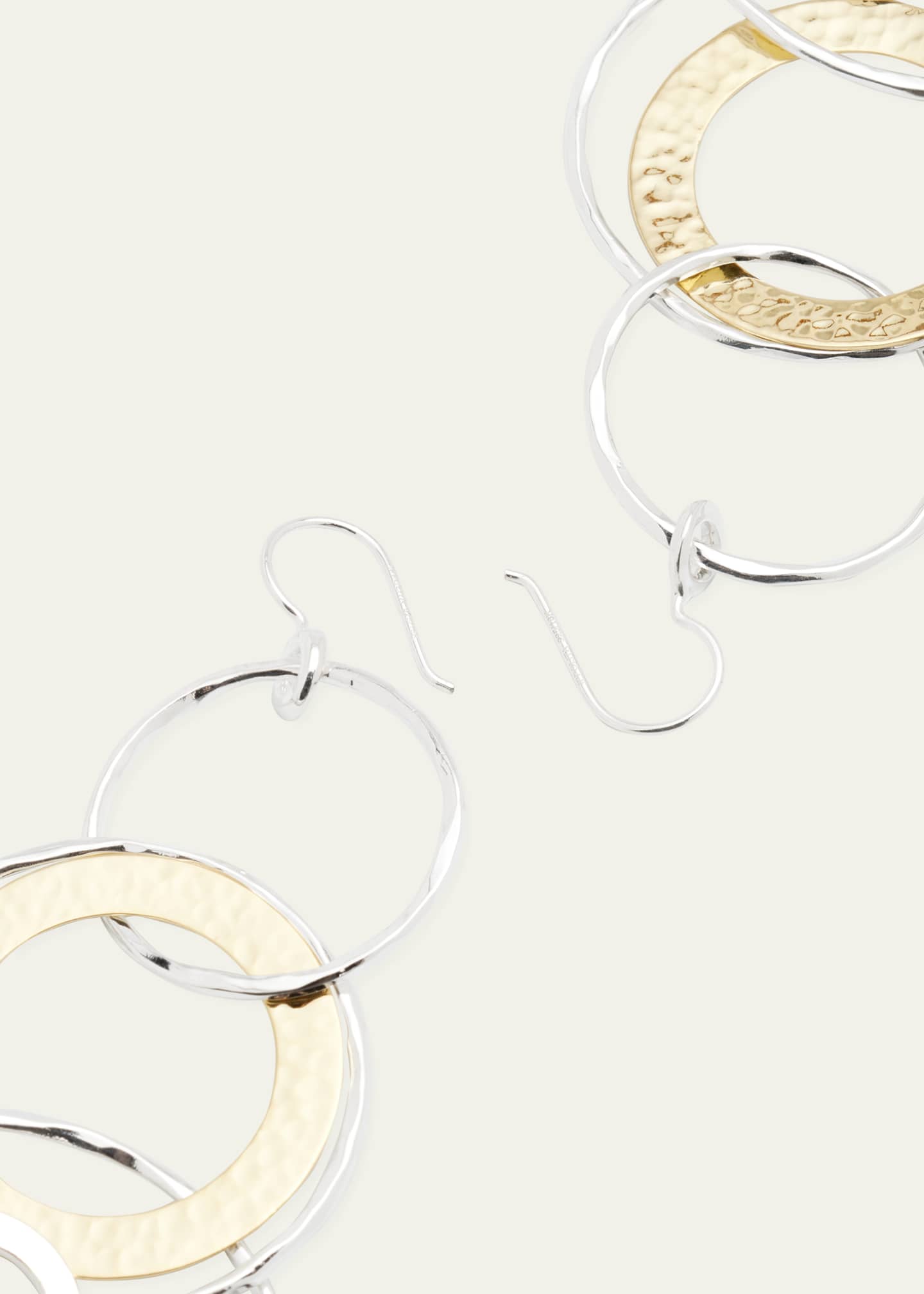 Ippolita Jumbo Hammered Jet Set Earrings in Chimera Image 4 of 4