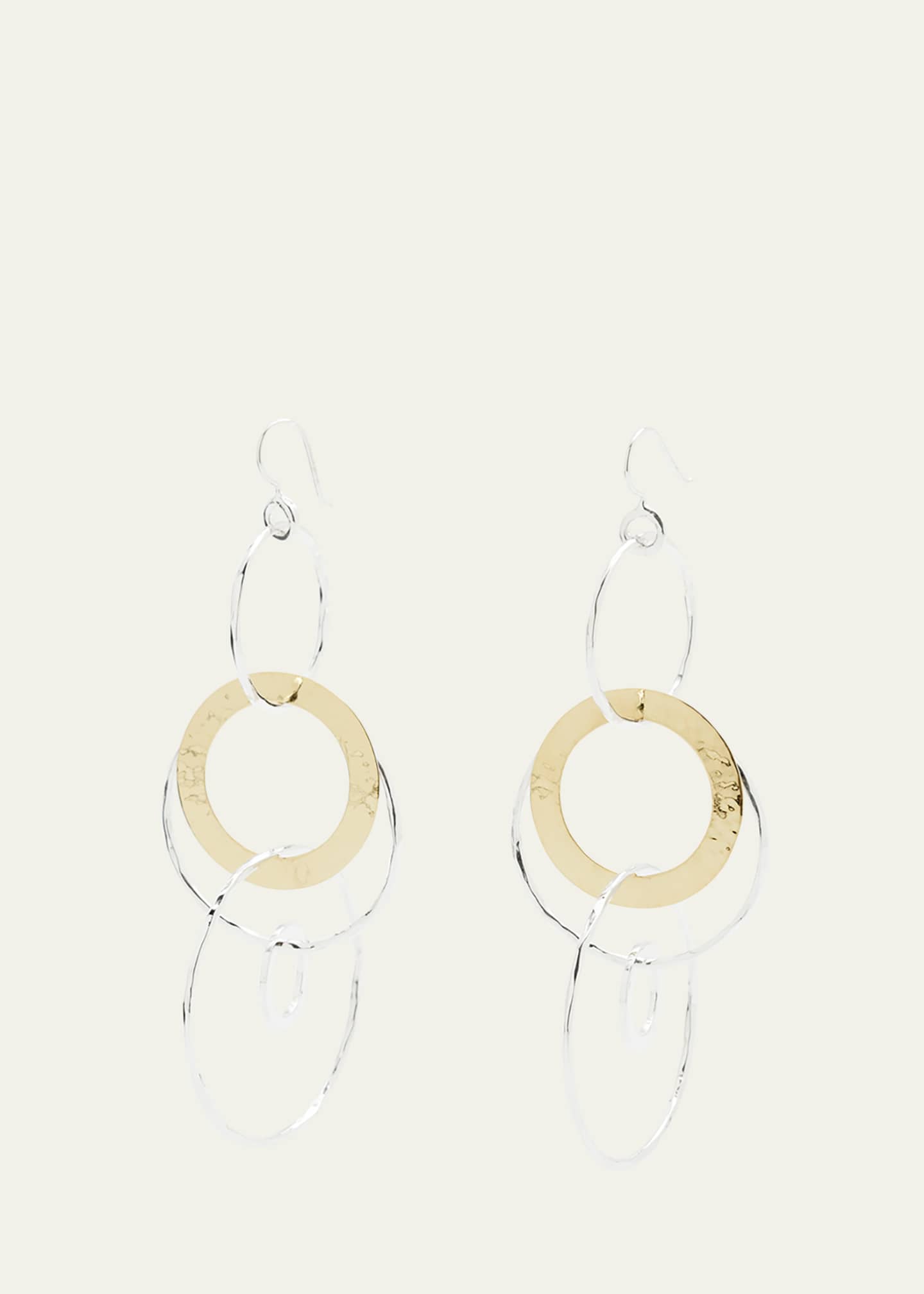 Ippolita Jumbo Hammered Jet Set Earrings in Chimera Image 1 of 4