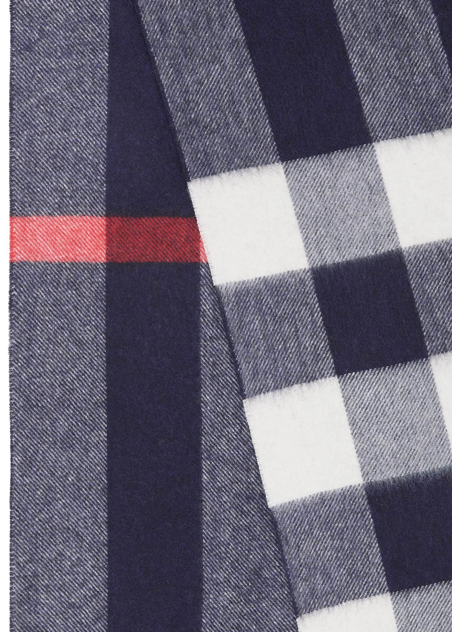 Burberry Men's Giant Check Cashmere Scarf Image 2 of 4