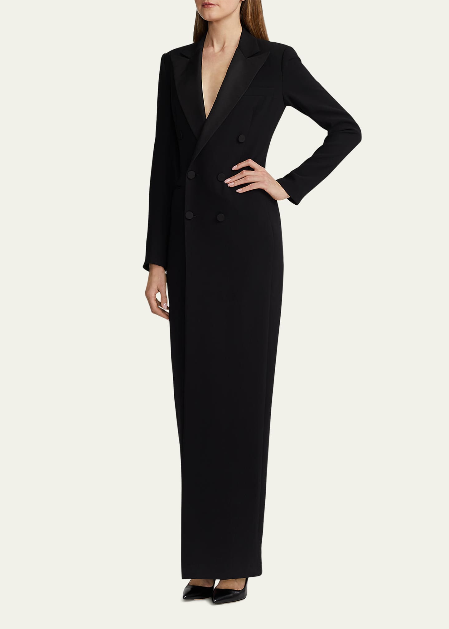 Ralph Lauren Collection Kristian Double-Breasted Evening Dress ...