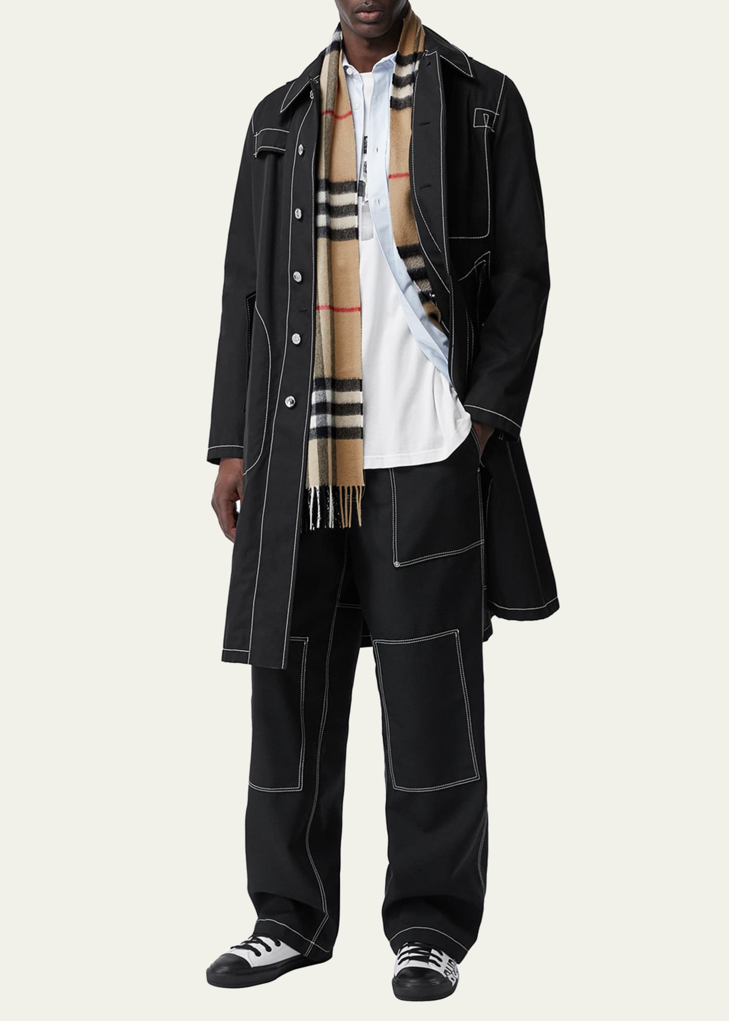 Burberry men's sales giant cashmere scarf