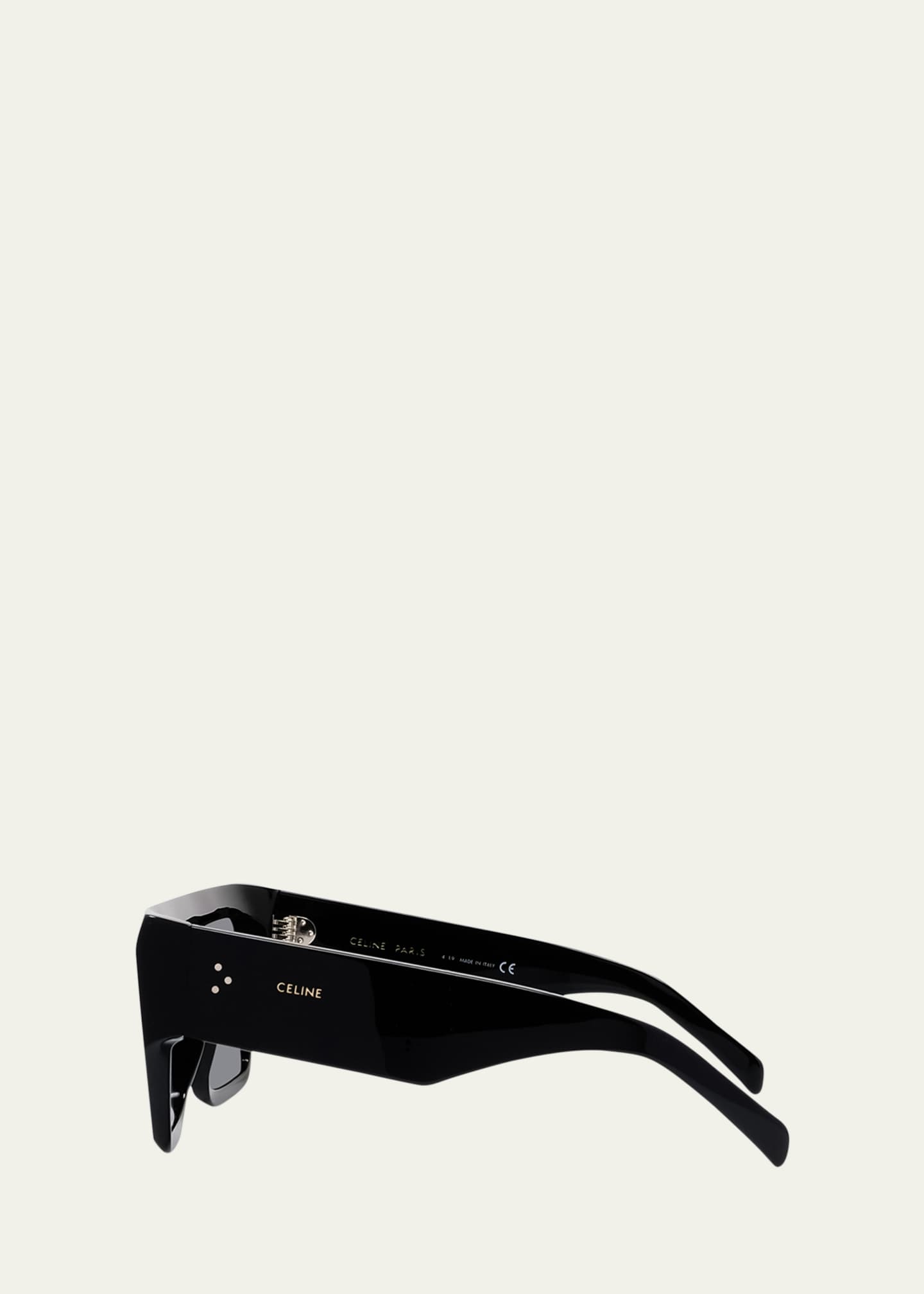 Celine Chunky Rectangle Acetate Sunglasses Bergdorf Goodman