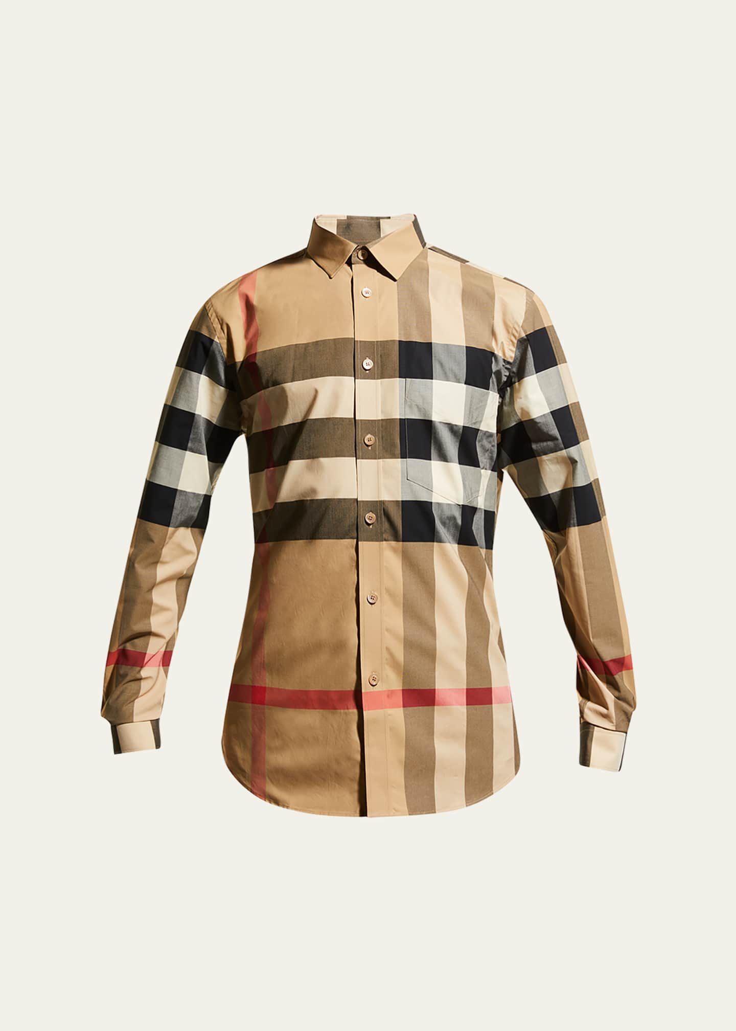 Burberry Men s Somerton Check Sport Shirt