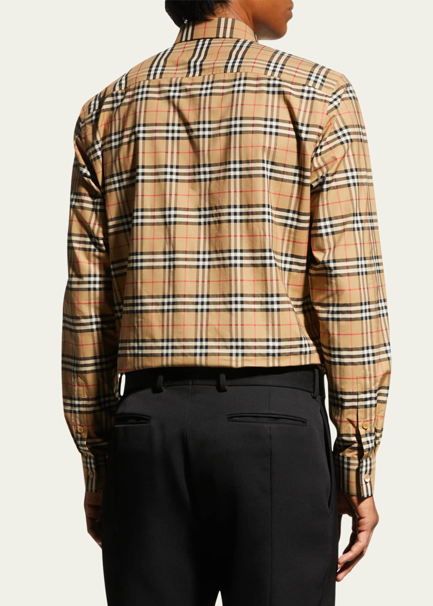 Burberry Men's Simpson Check-Pattern Sport Shirt - Bergdorf Goodman