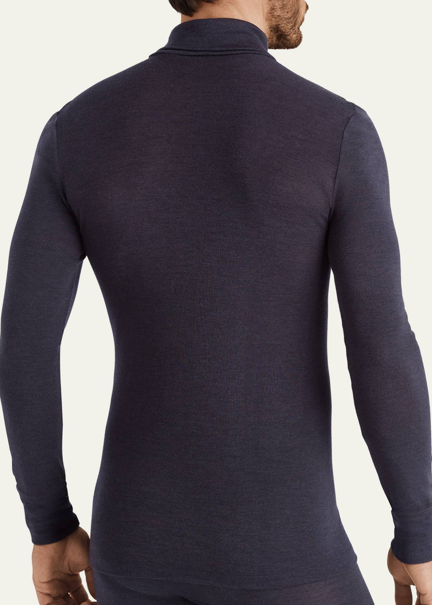 Hanro Men’s Woolen Silk Turtleneck Shirt Image 2 of 4