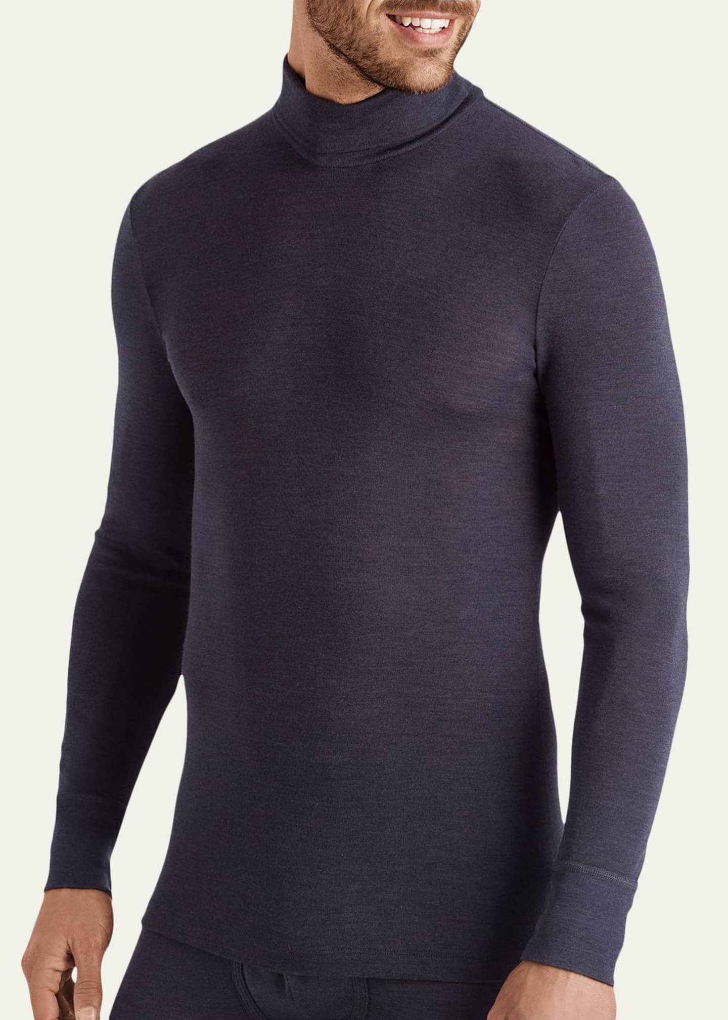 Hanro Men’s Woolen Silk Turtleneck Shirt Image 3 of 4