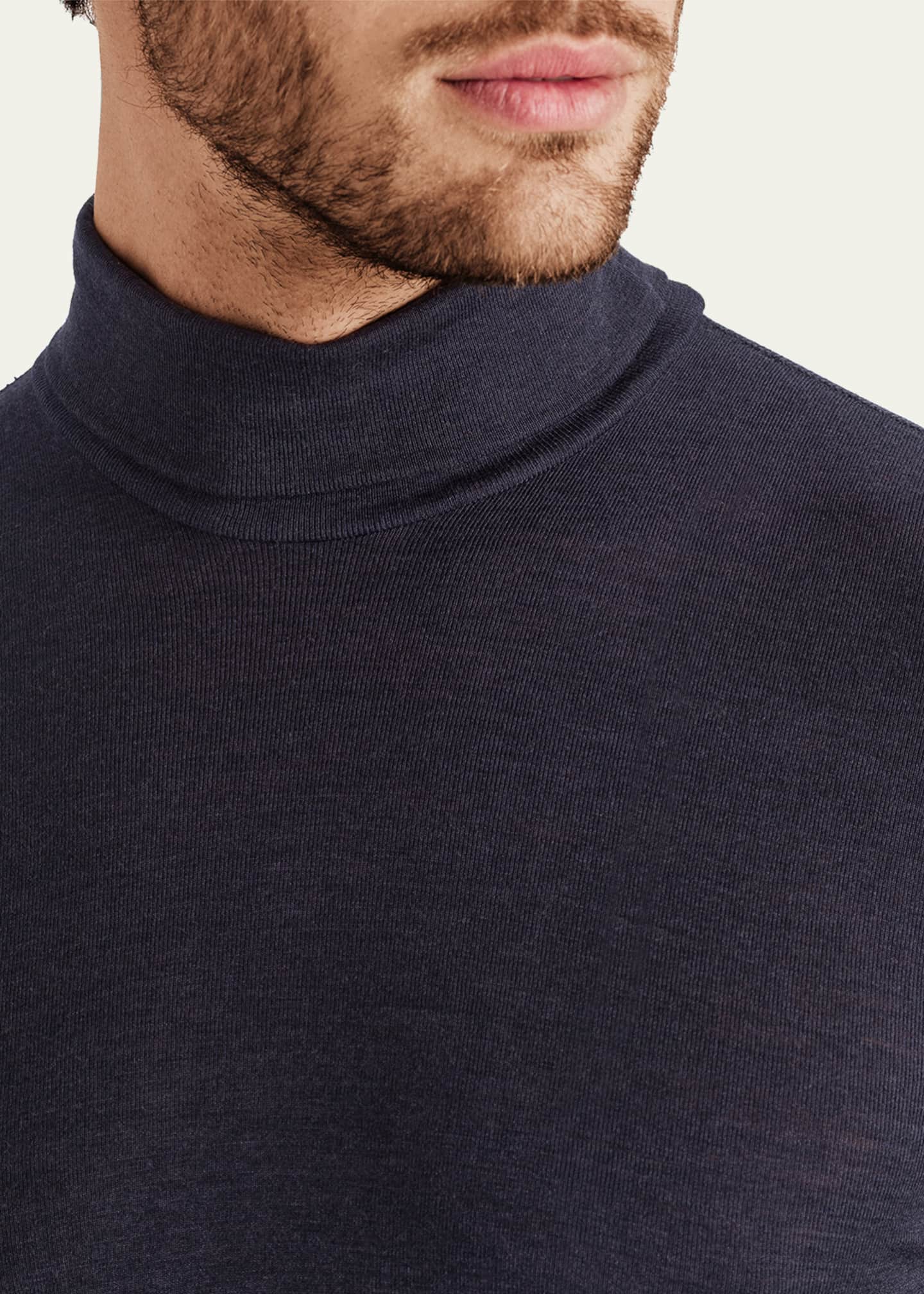 Hanro Men’s Woolen Silk Turtleneck Shirt Image 4 of 4