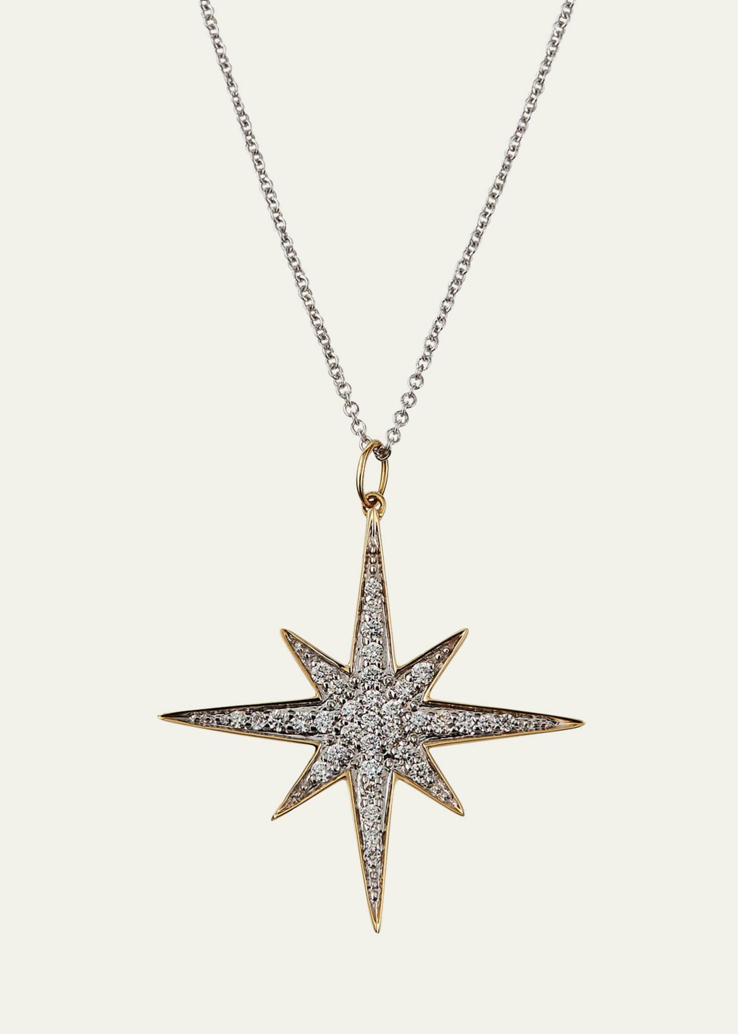 Sydney Evan 14k Diamond Starburst Pendant Necklace Image 1 of 2