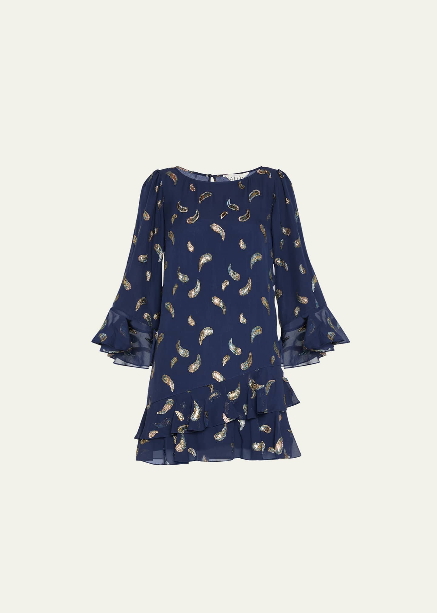 Saloni Marissa Ruffle Cocktail Dress Bergdorf Goodman