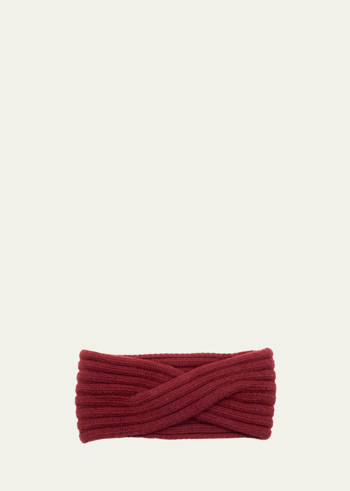 Portolano Cashmere Headband CASHMERE CABLE HEADBAND – PORTOLANO main image 4