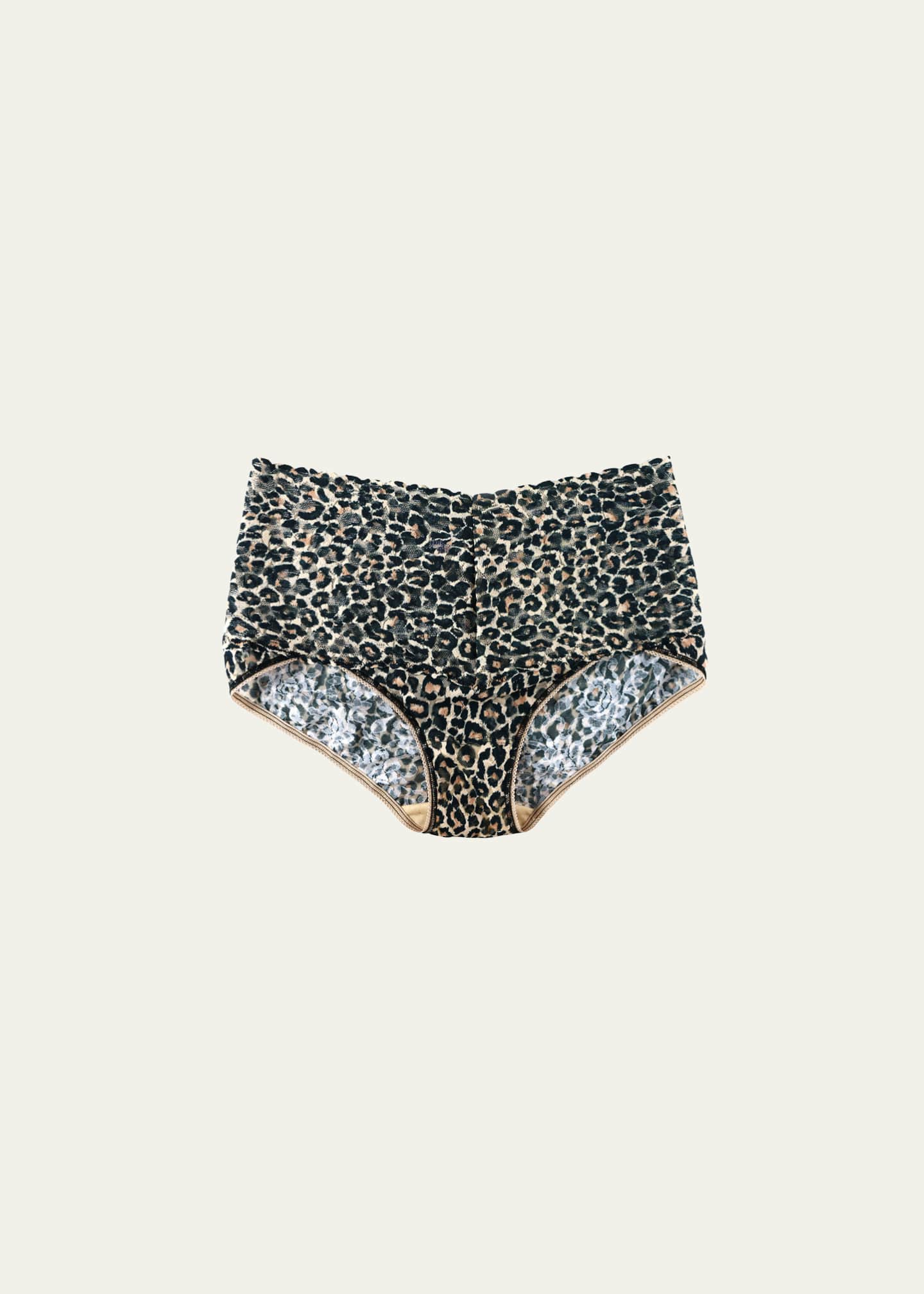 Hanky Panky Retro Leopard-Print Lace Briefs Image 1 of 2