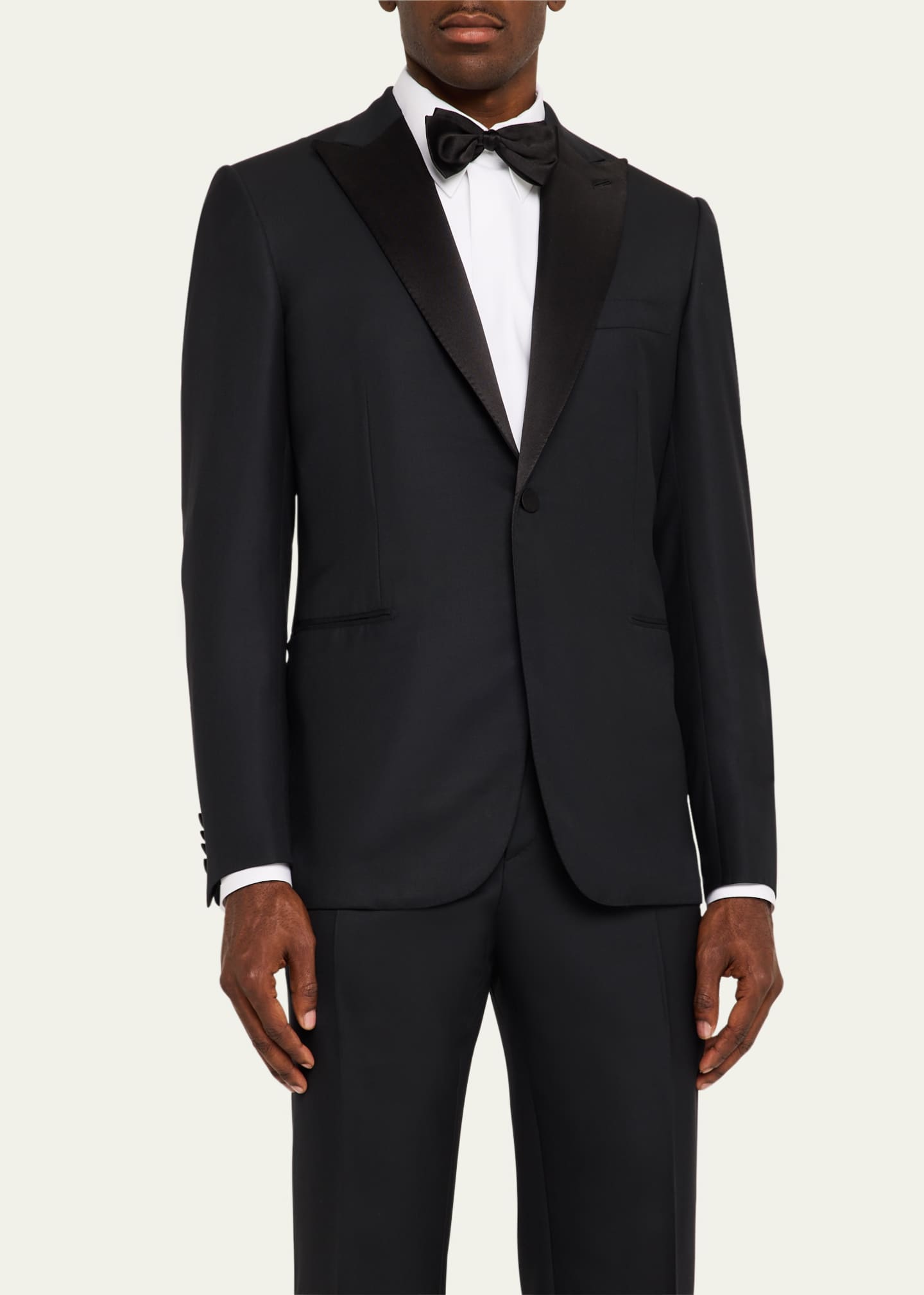 Brioni Men's Solid Wool Tuxedo Image 4 of 8