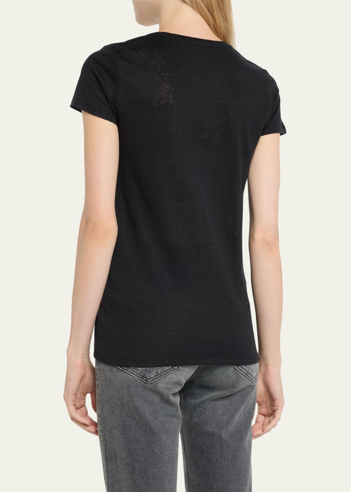 Top Short Sleeve Basic By Majestic Filatures In White, Size: S main image 1