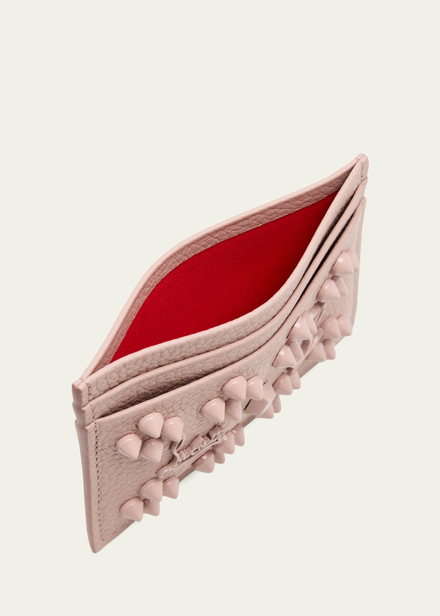 Christian Louboutin Kios Card Case in Leather with Loubinthesky Spikes Image 4 of 4