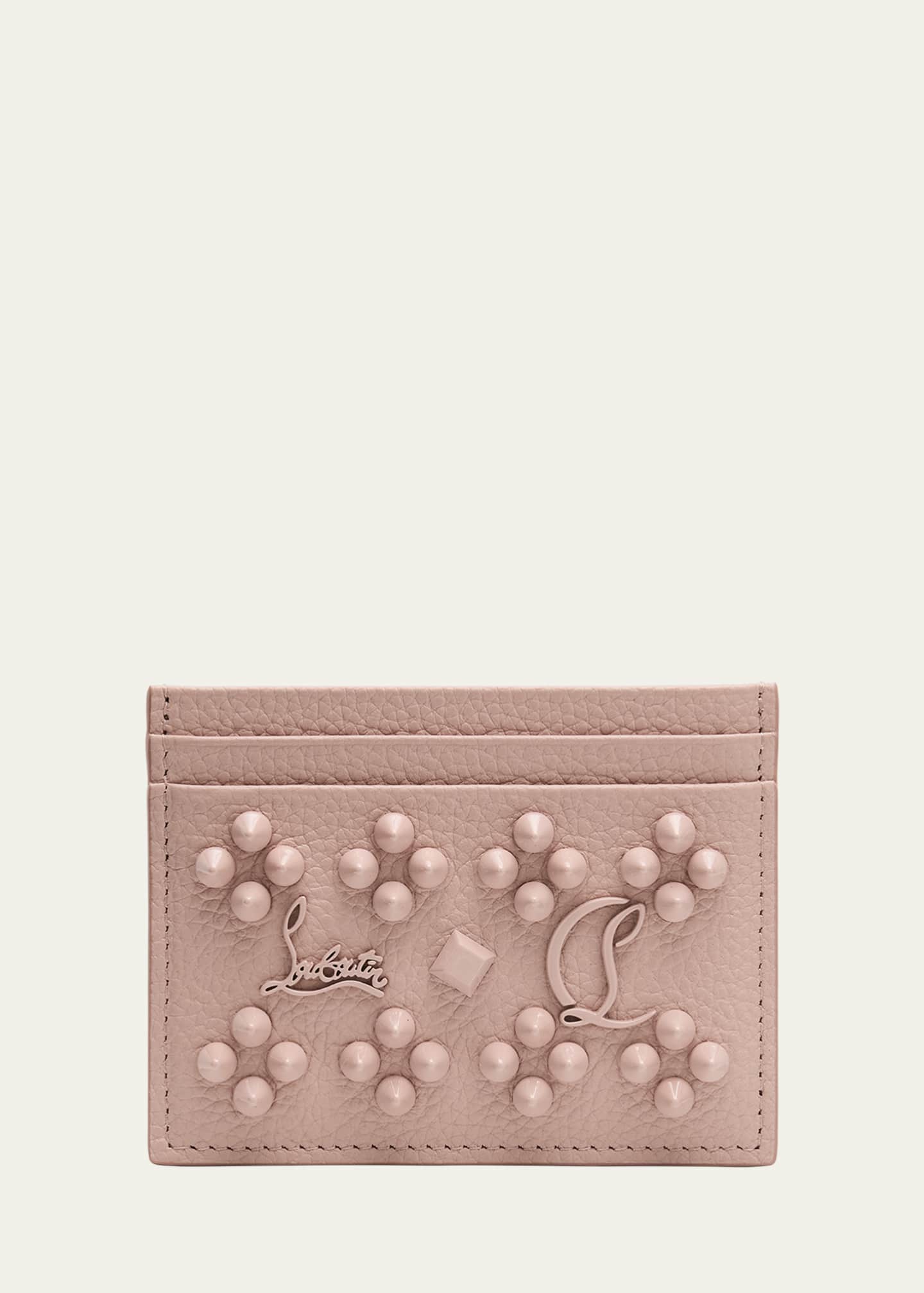 Christian Louboutin Kios Card Case in Leather with Loubinthesky Spikes Image 1 of 4