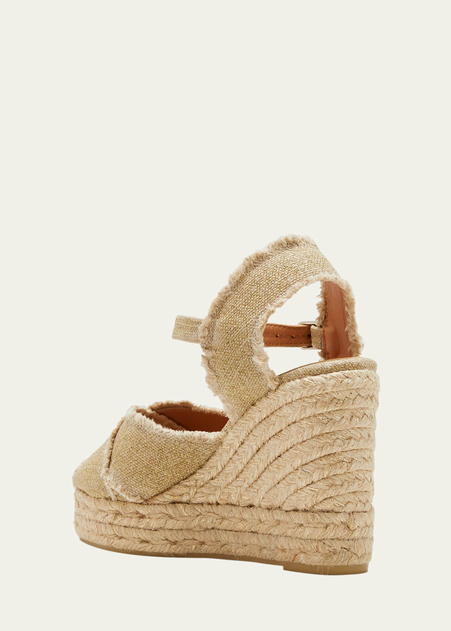 Castaner Bromelia 100mm Frayed Wedge Espadrilles Image 4 of 5